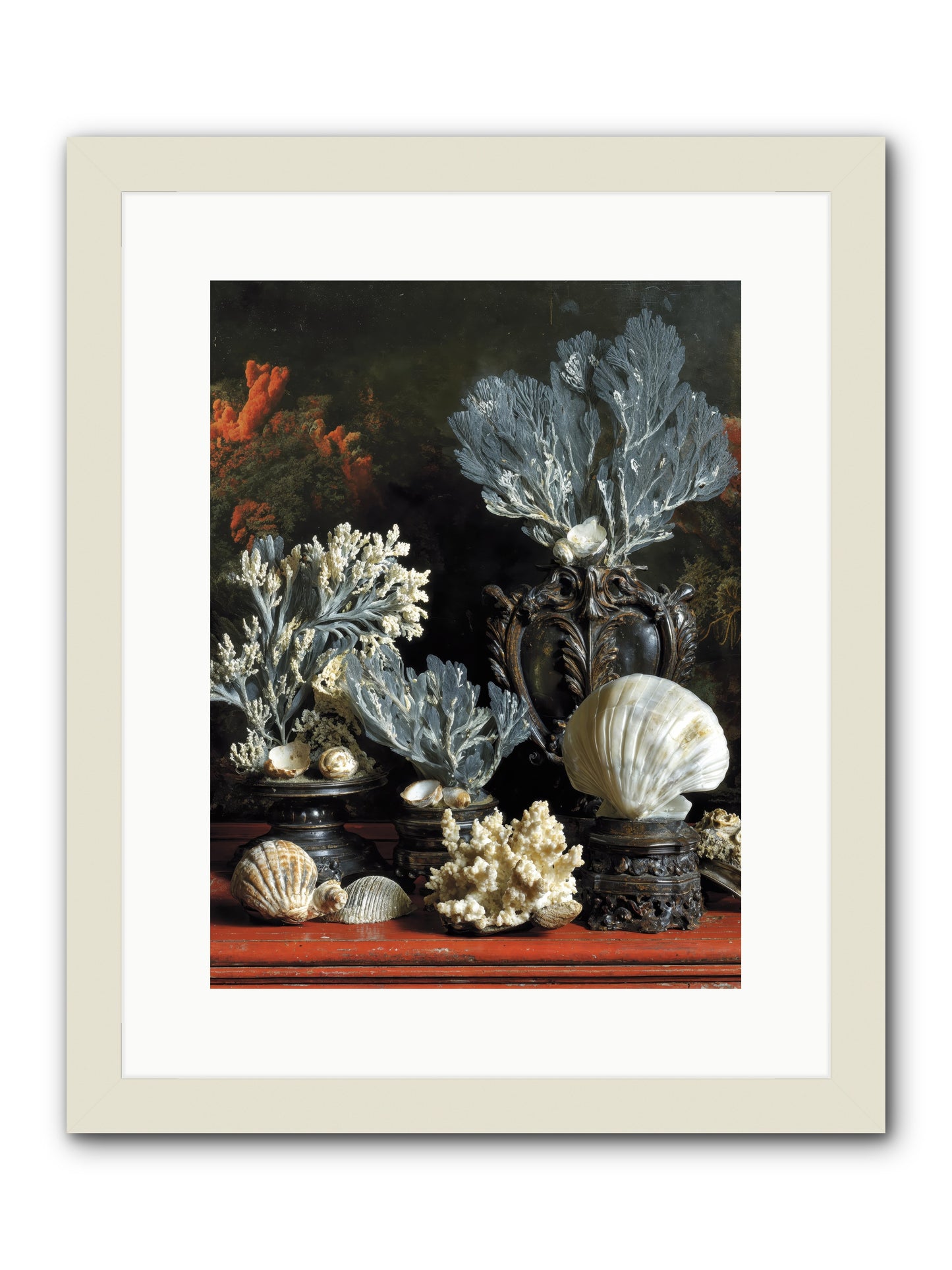 Sovereign's Seashore -- Framed Print - White 12x16