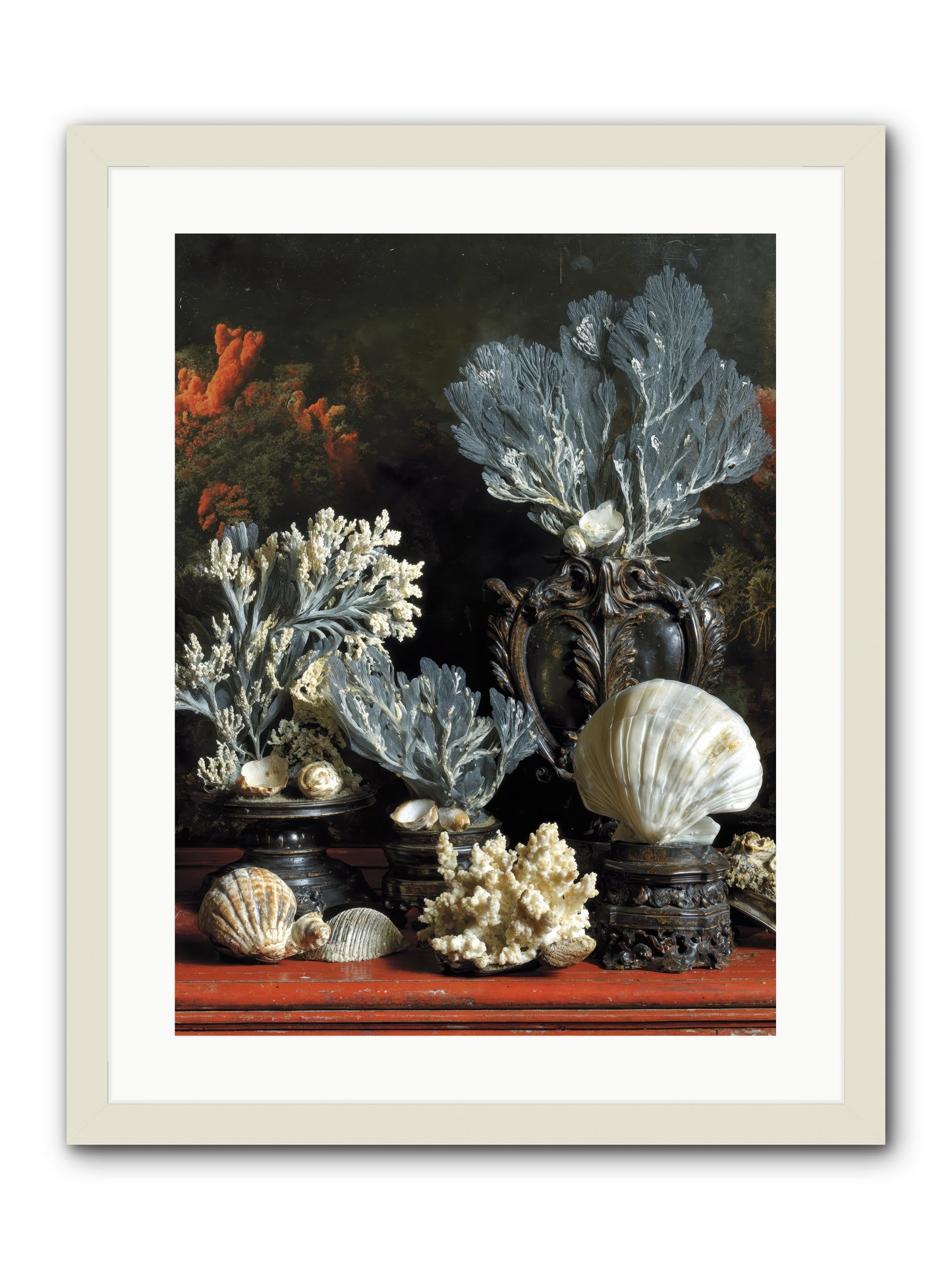 Sovereign's Seashore -- Framed Print - White 18x24