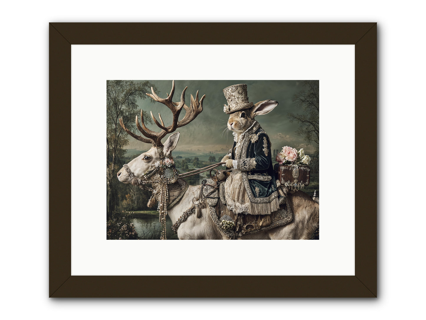 Sparrow Vale -- Framed Print - Black 12x9