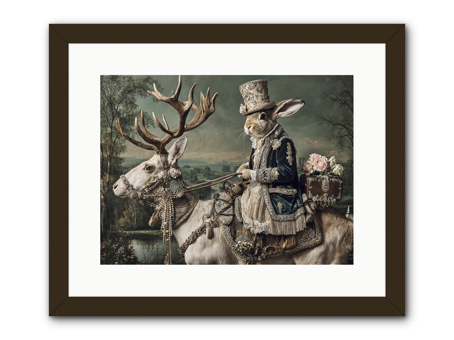 Sparrow Vale -- Framed Print - Black 16x12