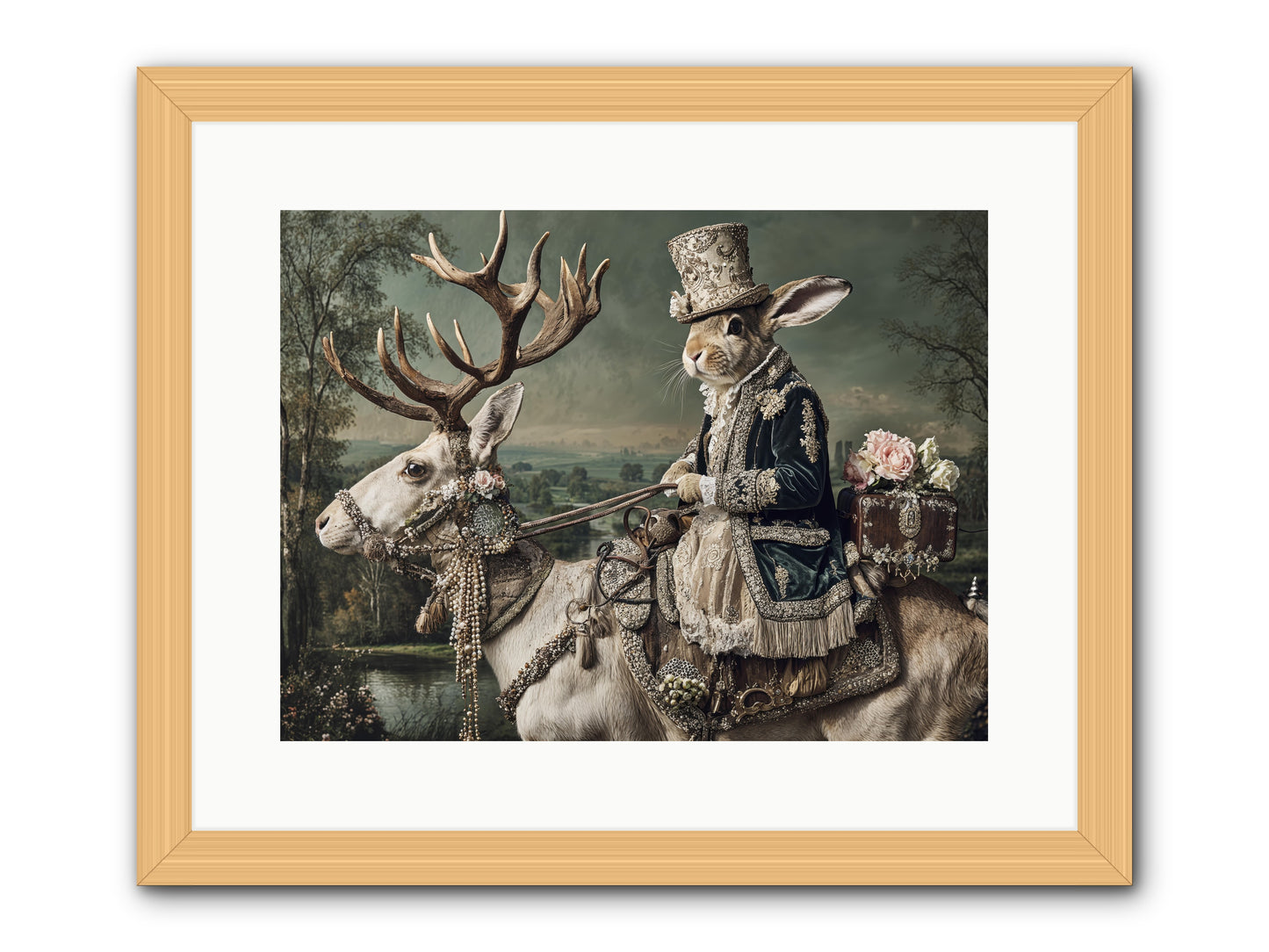 Sparrow Vale -- Framed Print - Natural 16x12