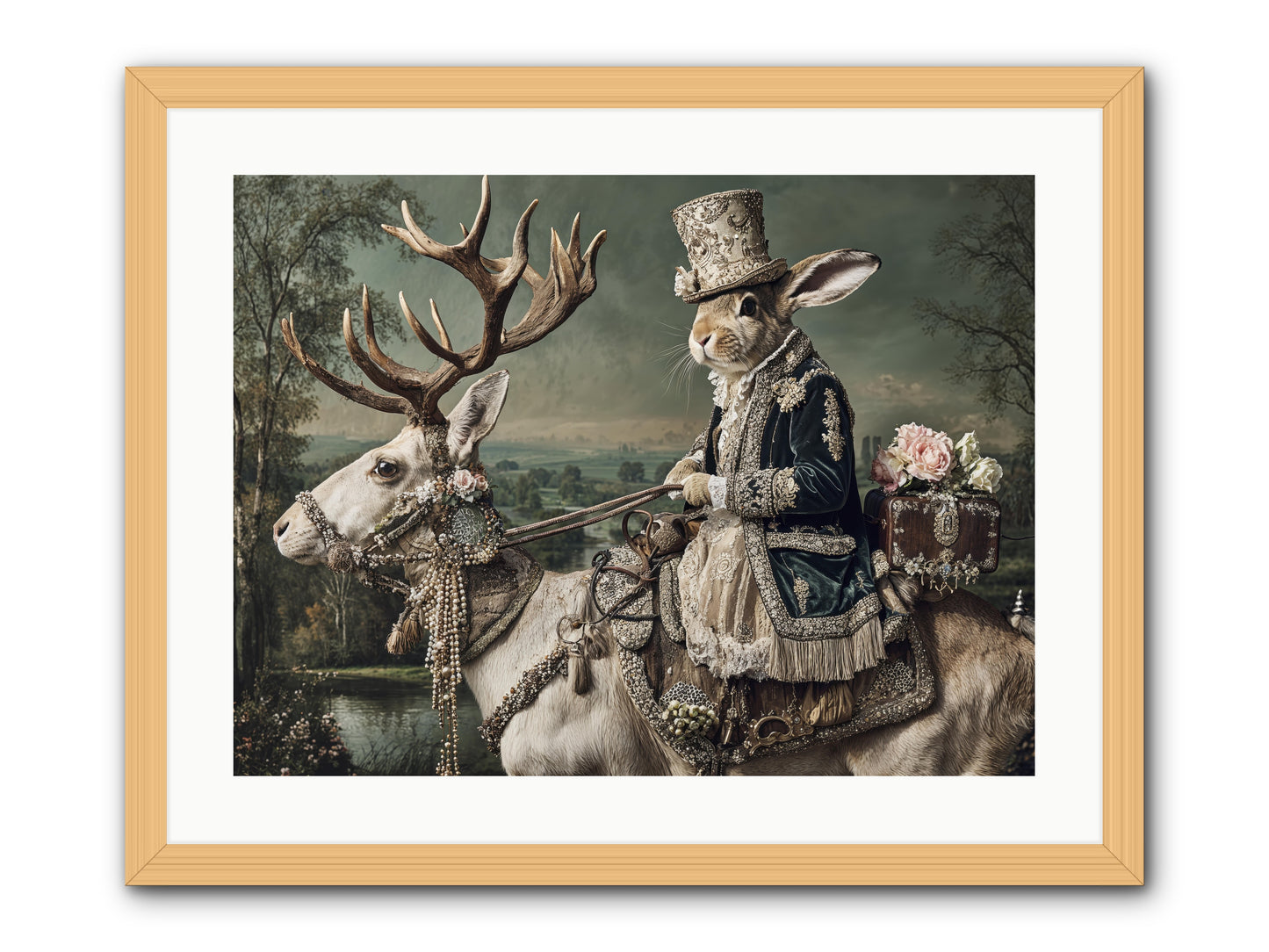 Sparrow Vale -- Framed Print - Natural 24x18