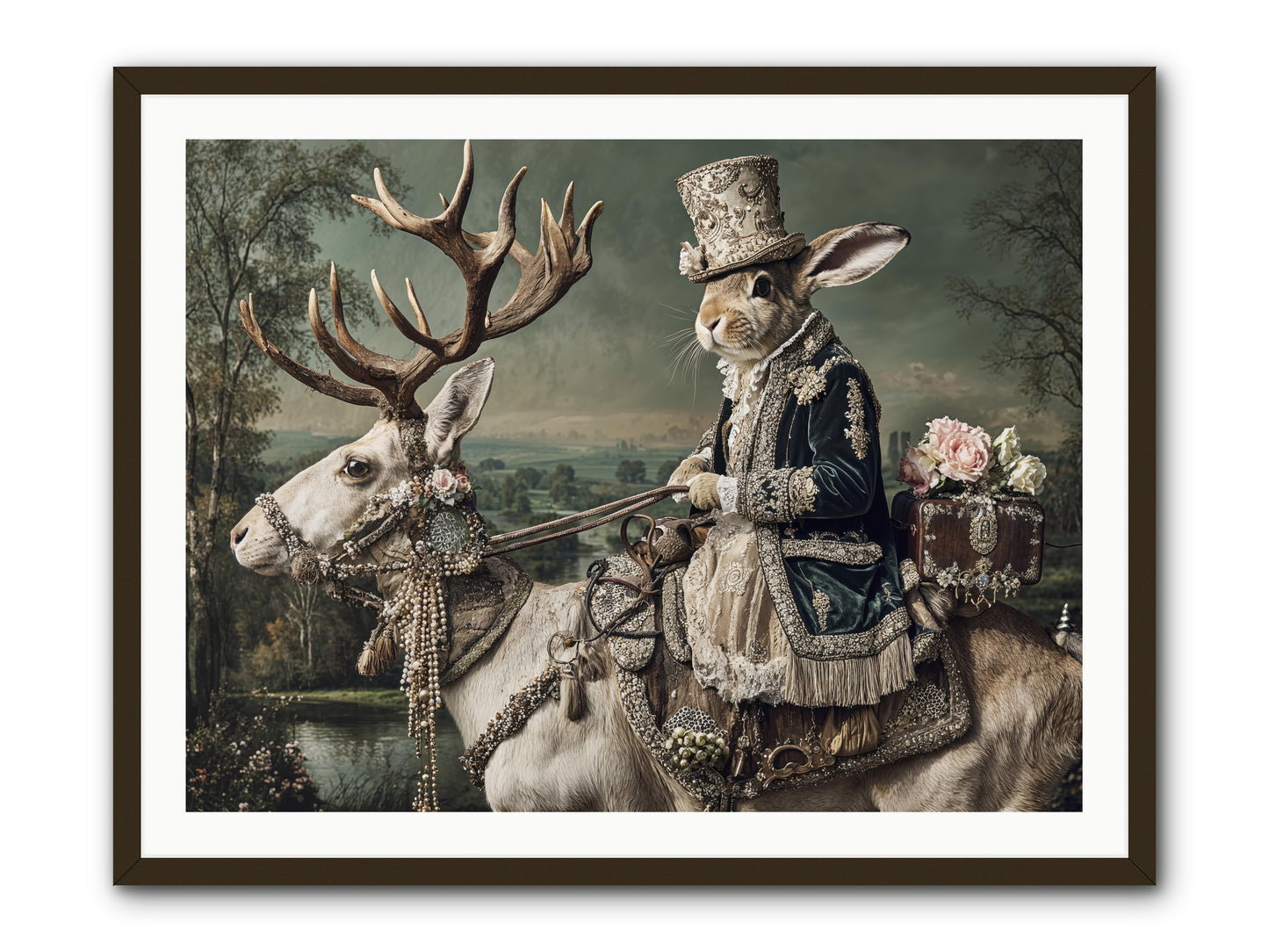 Sparrow Vale -- Framed Print - Black 40x30