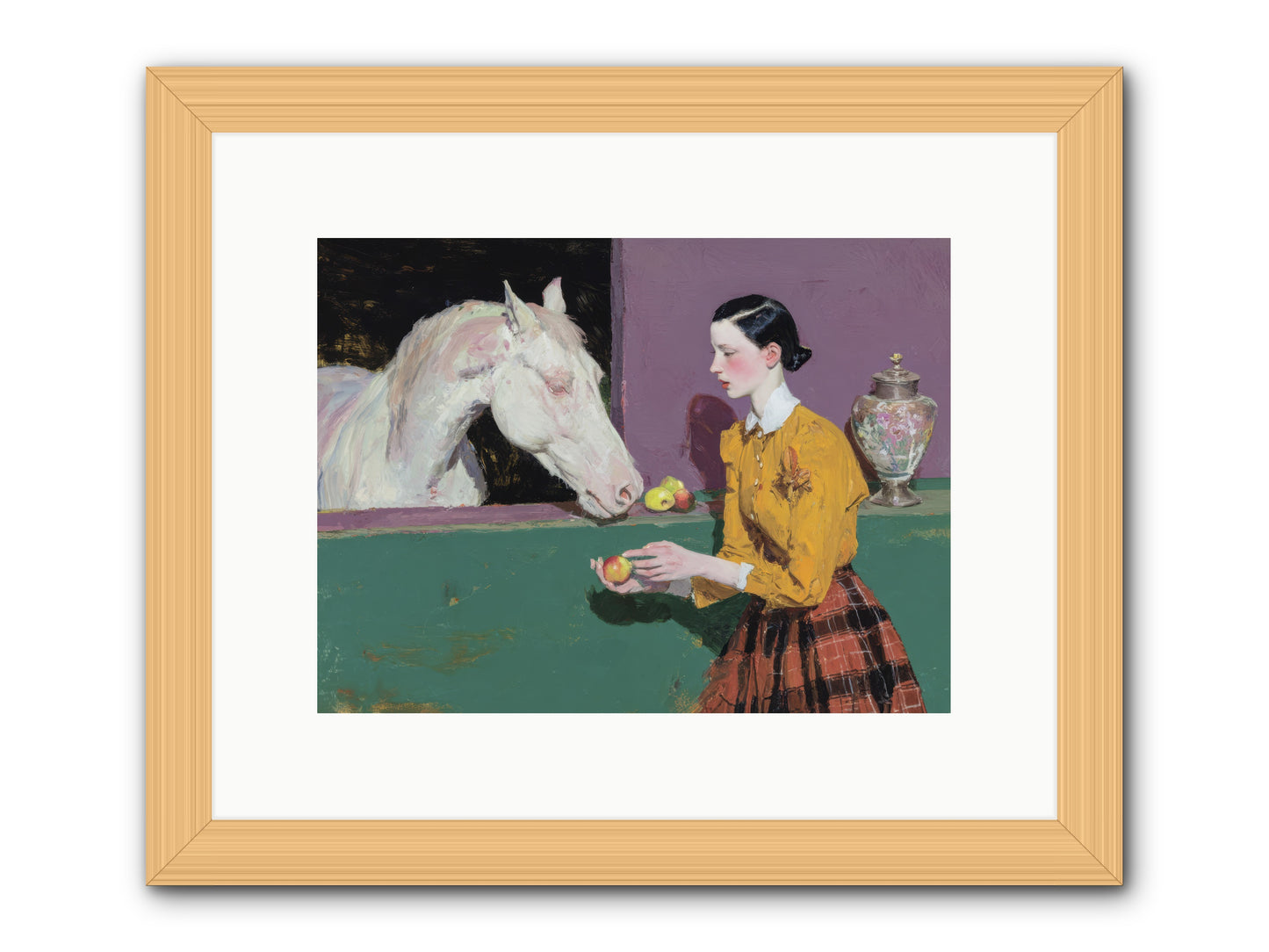 Sparrow of Eden -- Framed Print - Natural 12x9
