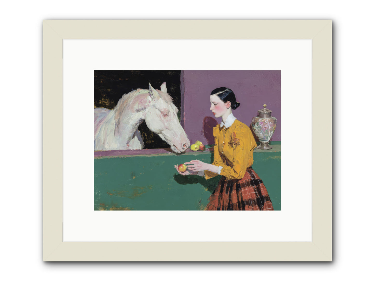 Sparrow of Eden -- Framed Print - White 12x9