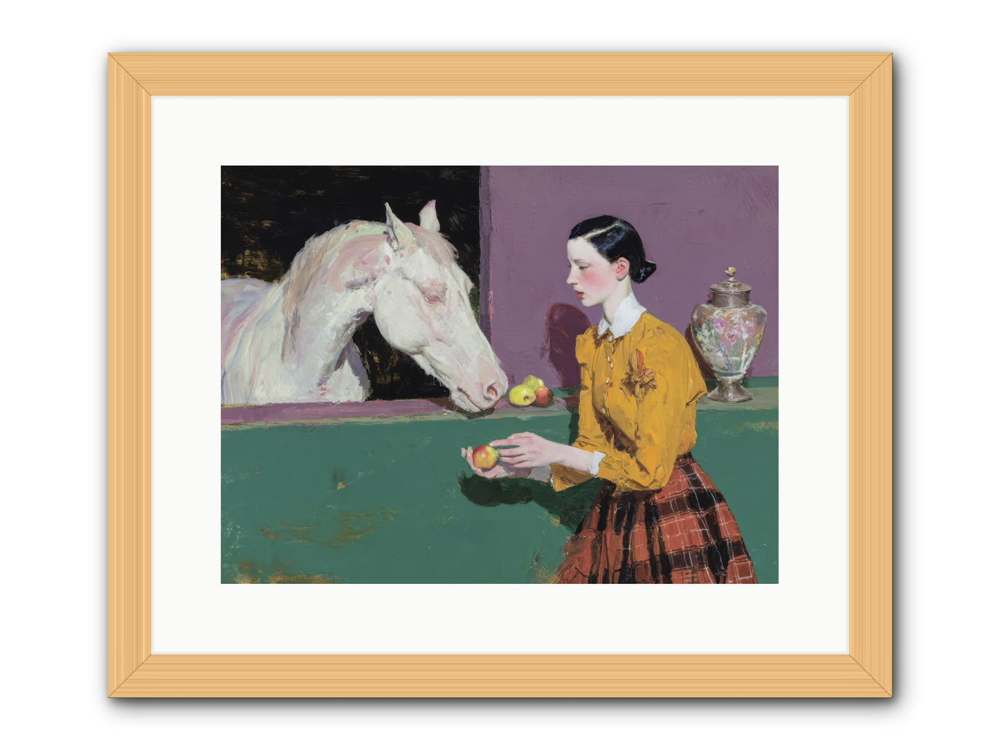 Sparrow of Eden -- Framed Print - Natural 16x12
