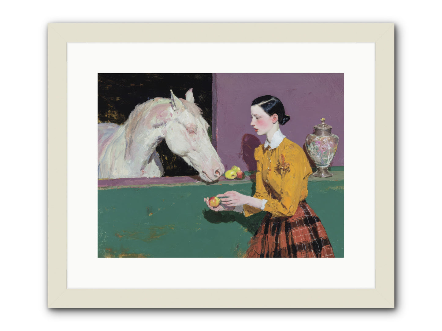 Sparrow of Eden -- Framed Print - White 16x12