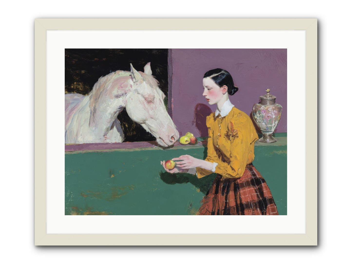 Sparrow of Eden -- Framed Print - White 24x18