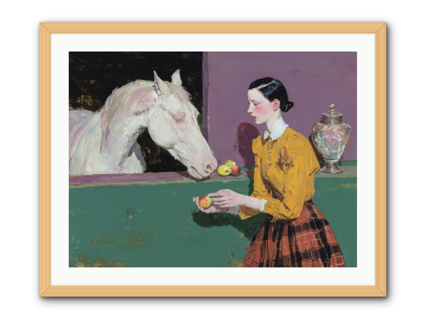 Sparrow of Eden -- Framed Print - Natural 32x24