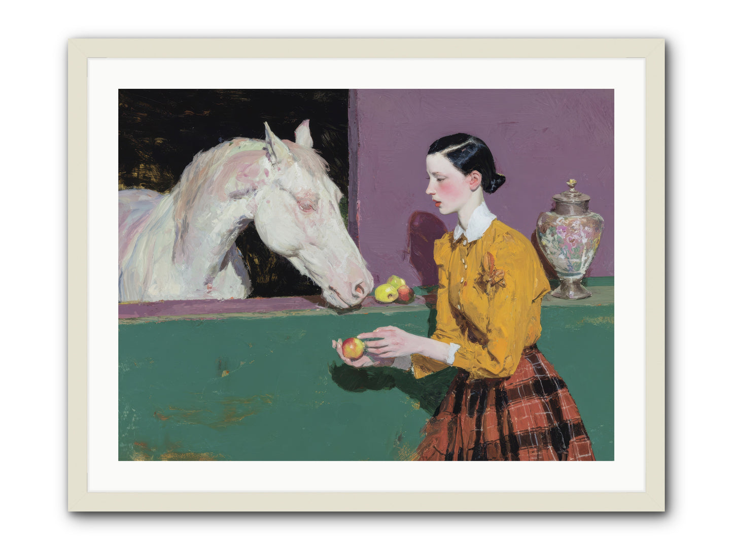 Sparrow of Eden -- Framed Print - White 32x24