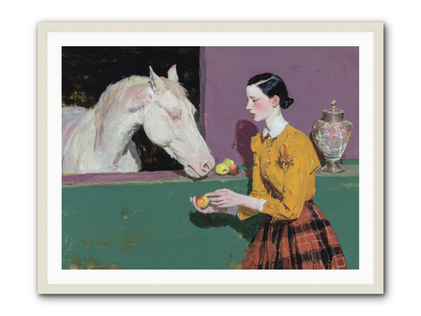Sparrow of Eden -- Framed Print - White 40x30