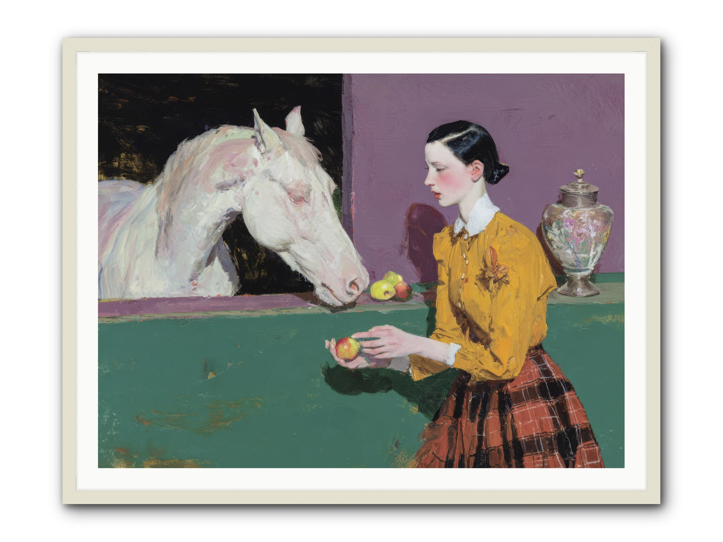 Sparrow of Eden -- Framed Print - White 48x36