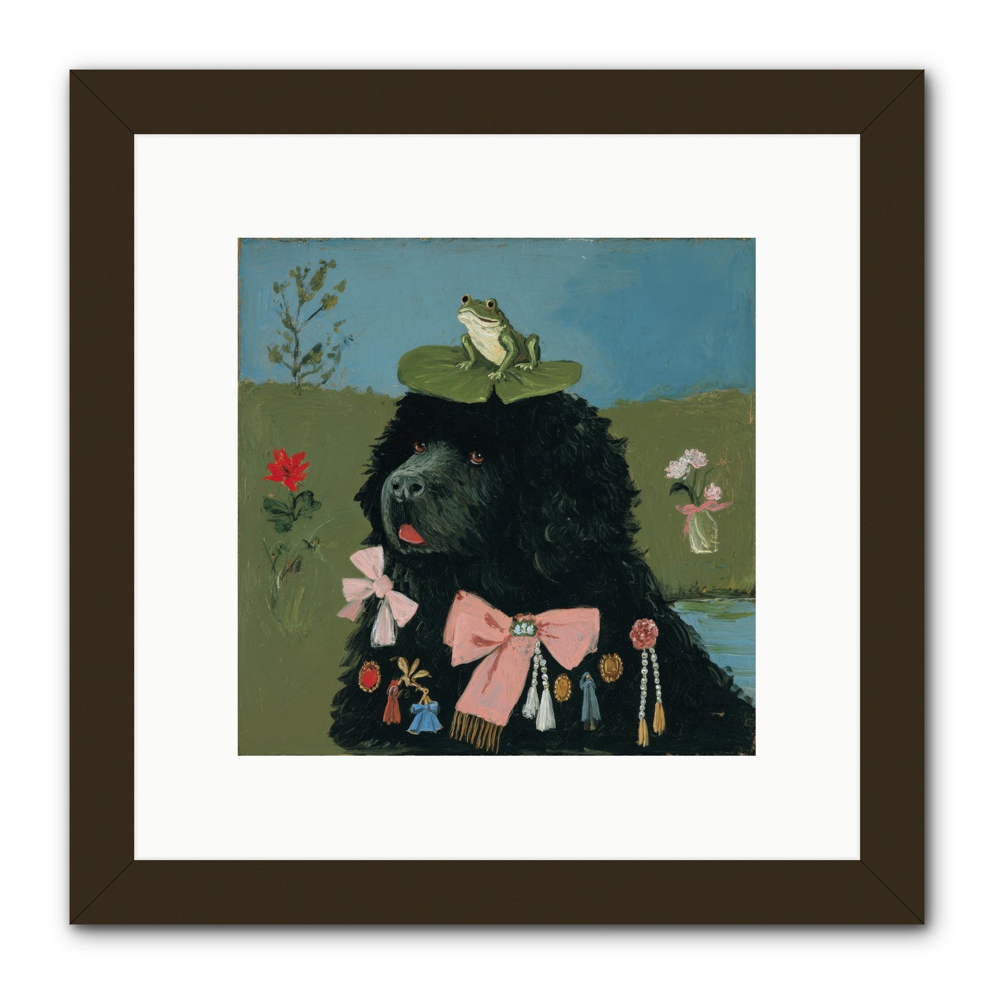 Spell of Delight -- Framed Print - Black 10x10