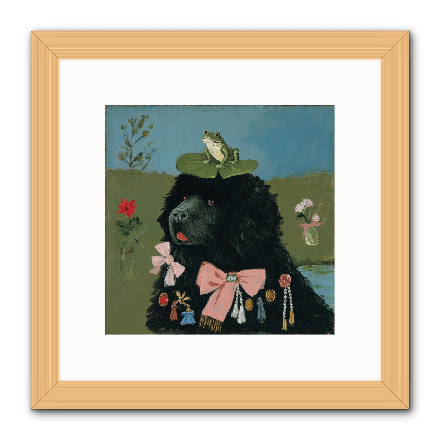Spell of Delight -- Framed Print - Natural 10x10