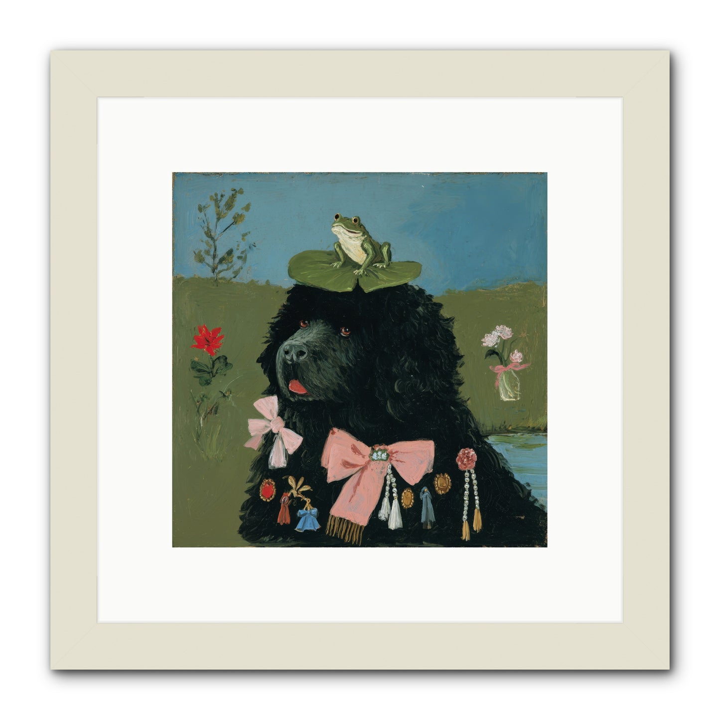 Spell of Delight -- Framed Print - White 10x10