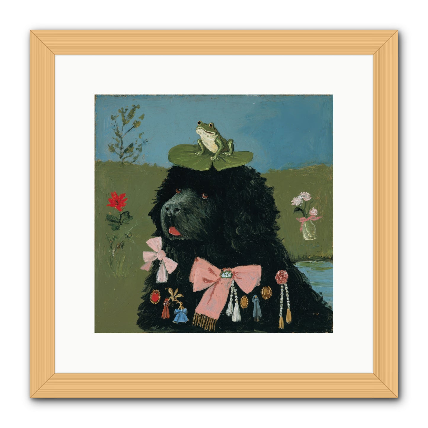 Spell of Delight -- Framed Print - Natural 12x12