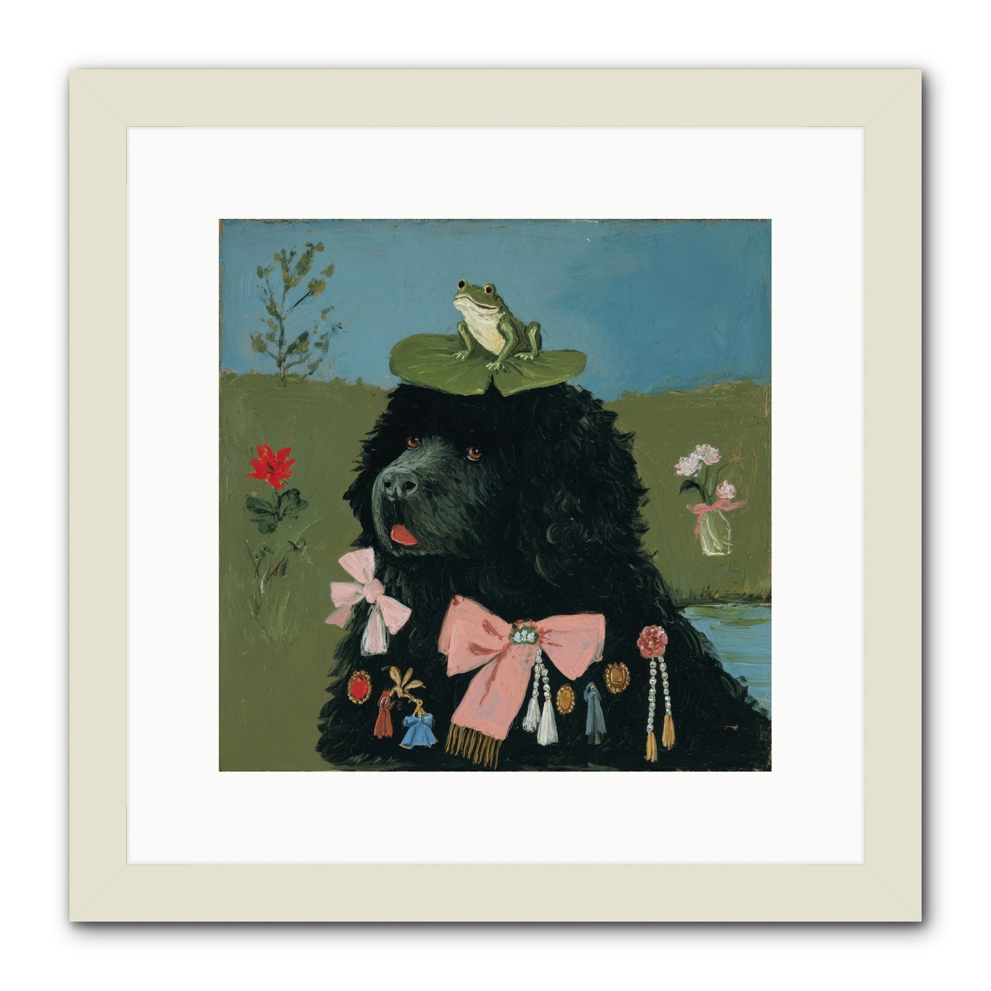 Spell of Delight -- Framed Print - White 12x12