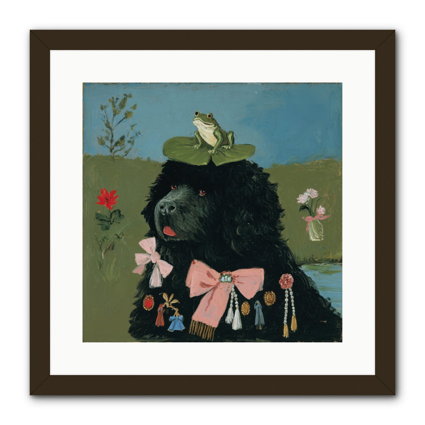 Spell of Delight -- Framed Print - Black 16x16