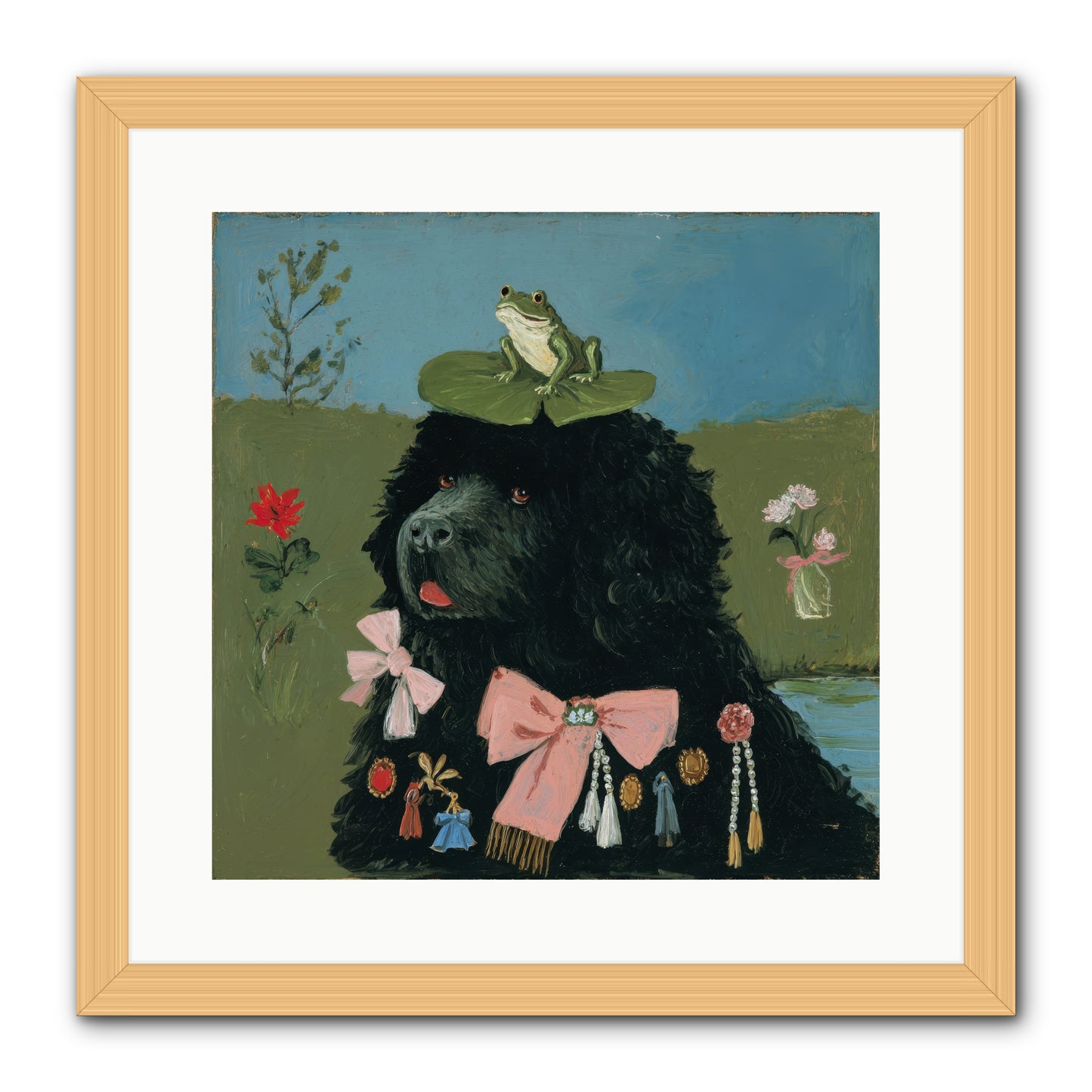 Spell of Delight -- Framed Print - Natural 16x16