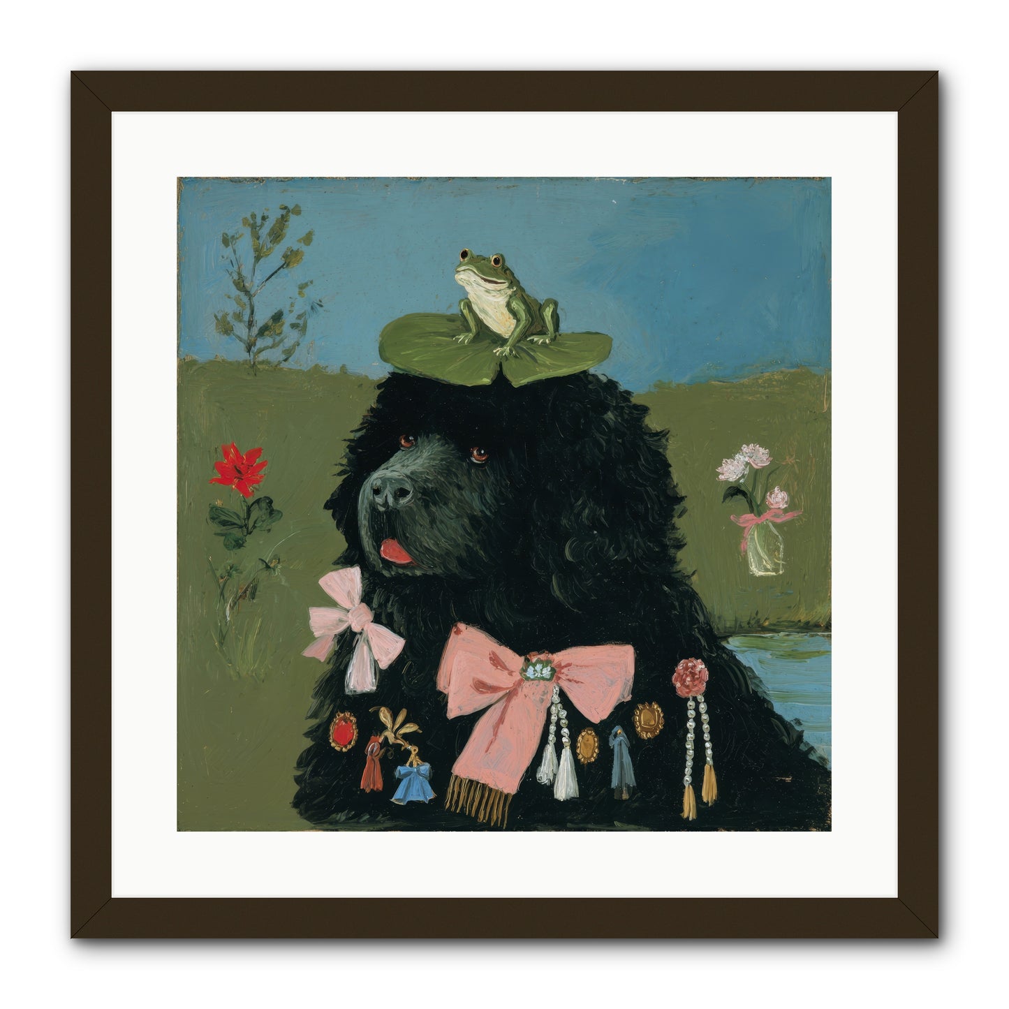 Spell of Delight -- Framed Print - Black 20x20