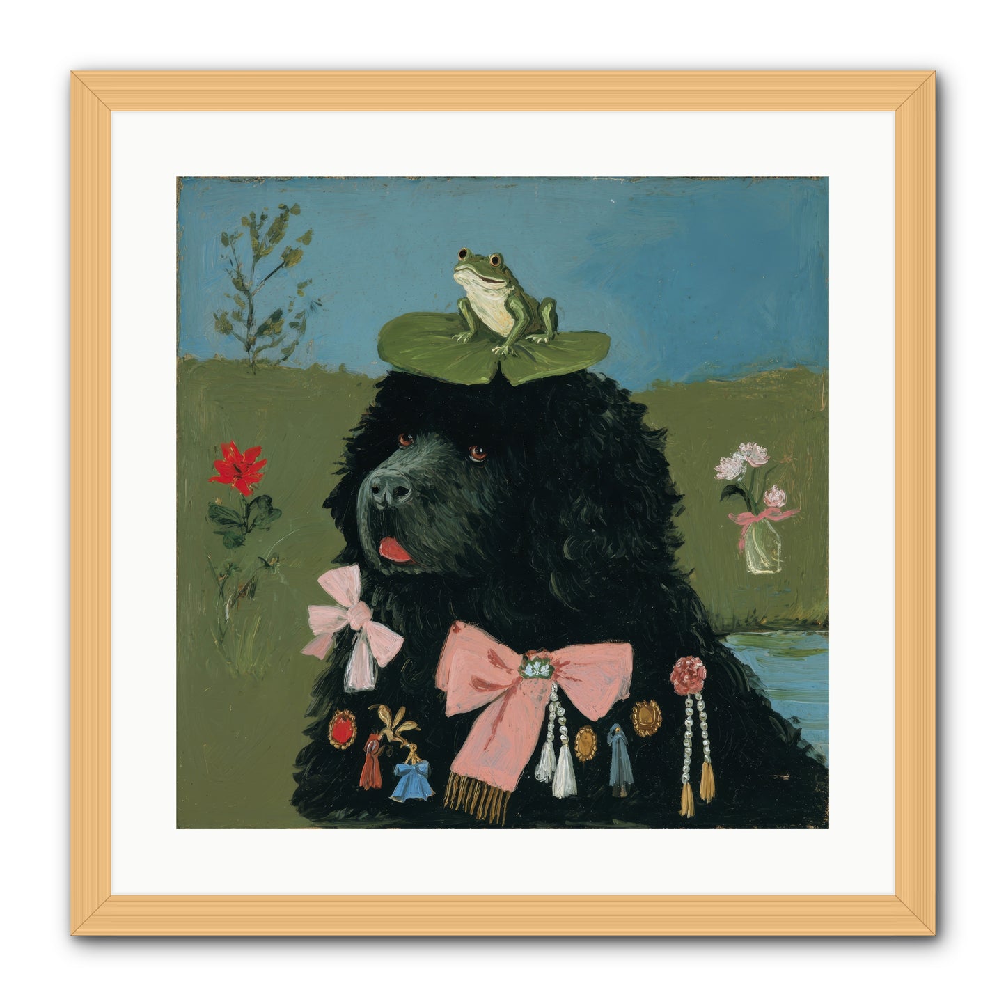 Spell of Delight -- Framed Print - Natural 20x20