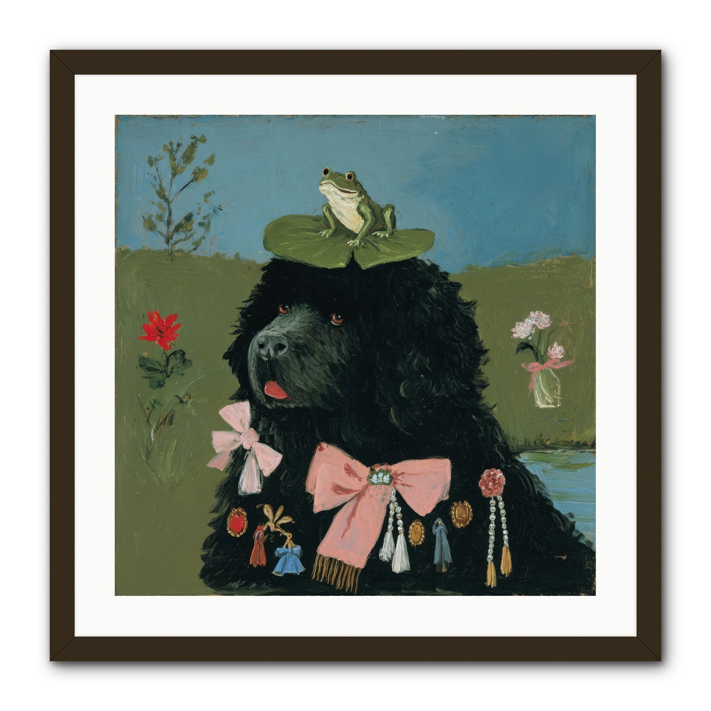 Spell of Delight -- Framed Print - Black 24x24