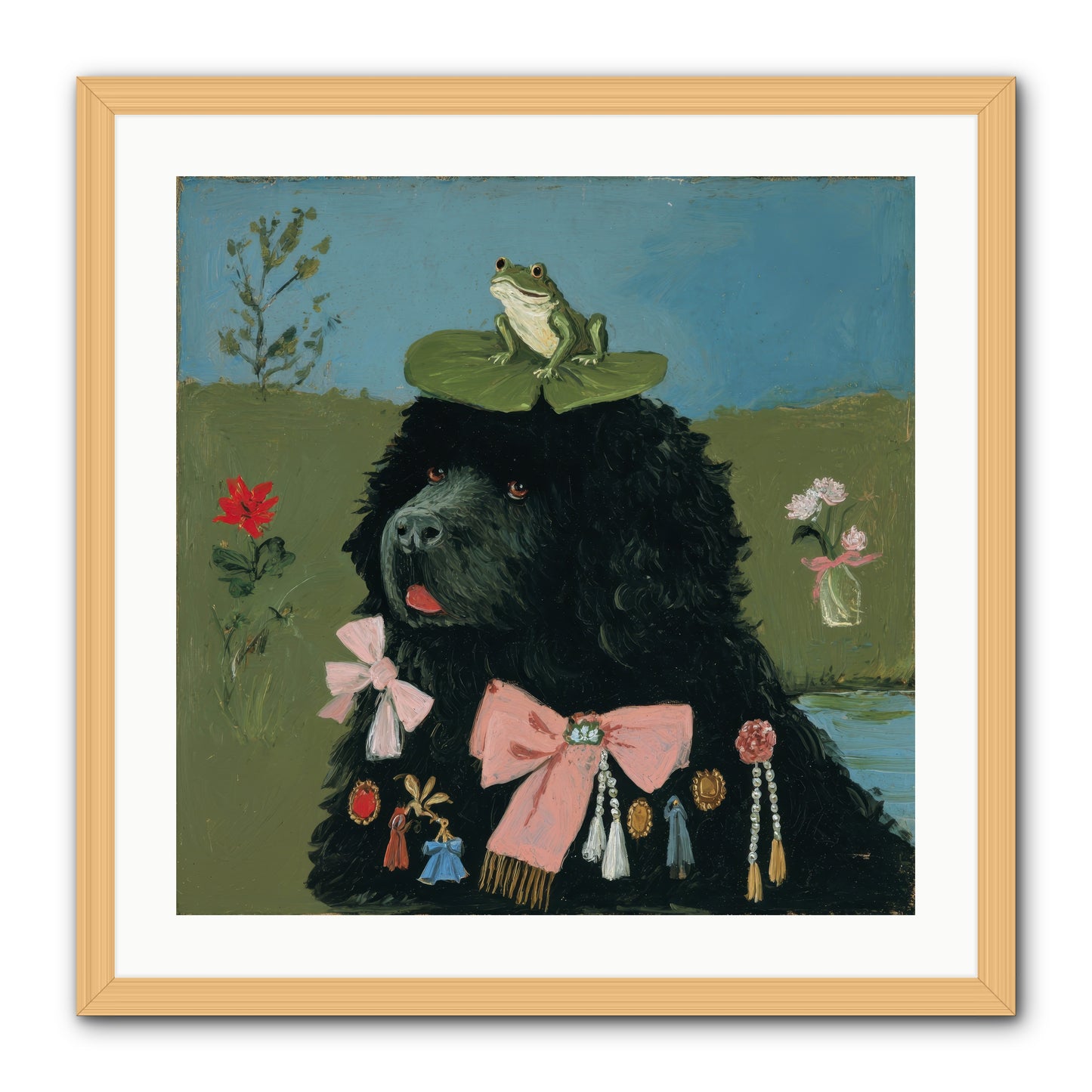 Spell of Delight -- Framed Print - Natural 24x24