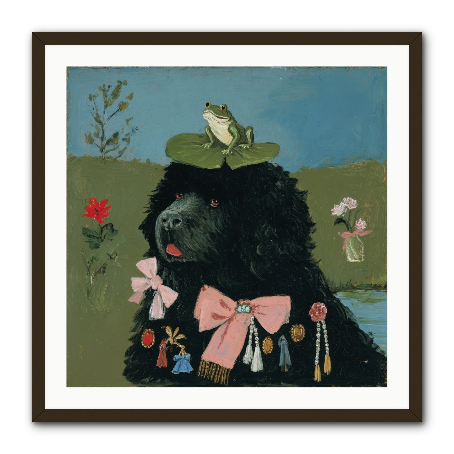 Spell of Delight -- Framed Print - Black 30x30