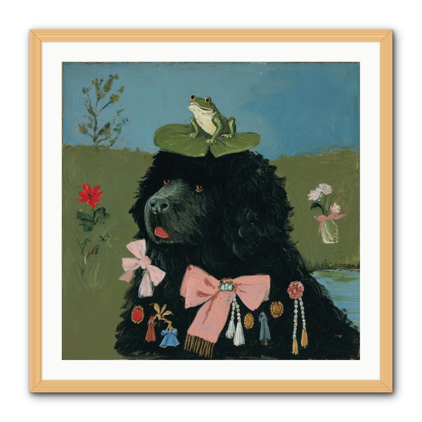 Spell of Delight -- Framed Print - Natural 30x30