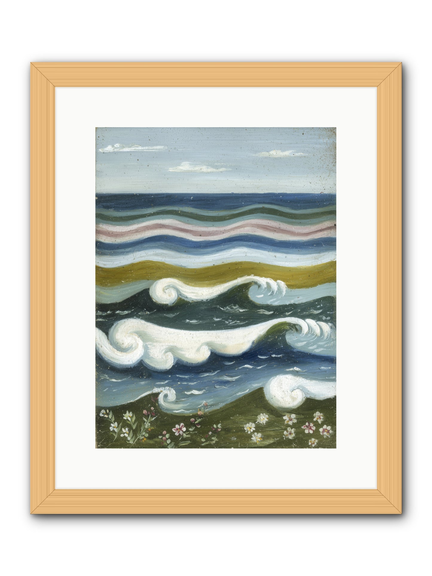 Spellbound Waters -- Framed Print - Natural 12x16