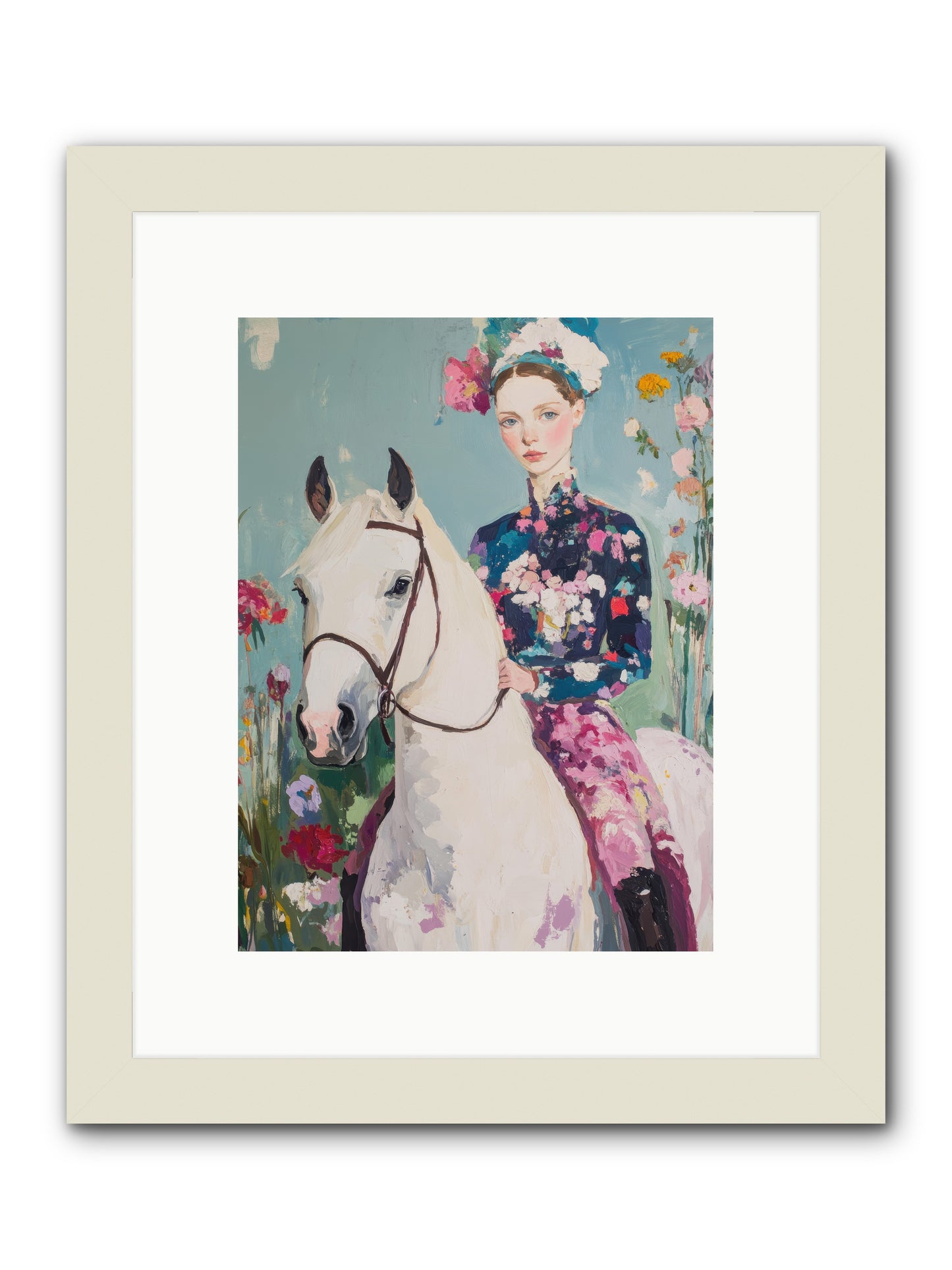 Spice Trail -- Framed Print - White 9x12