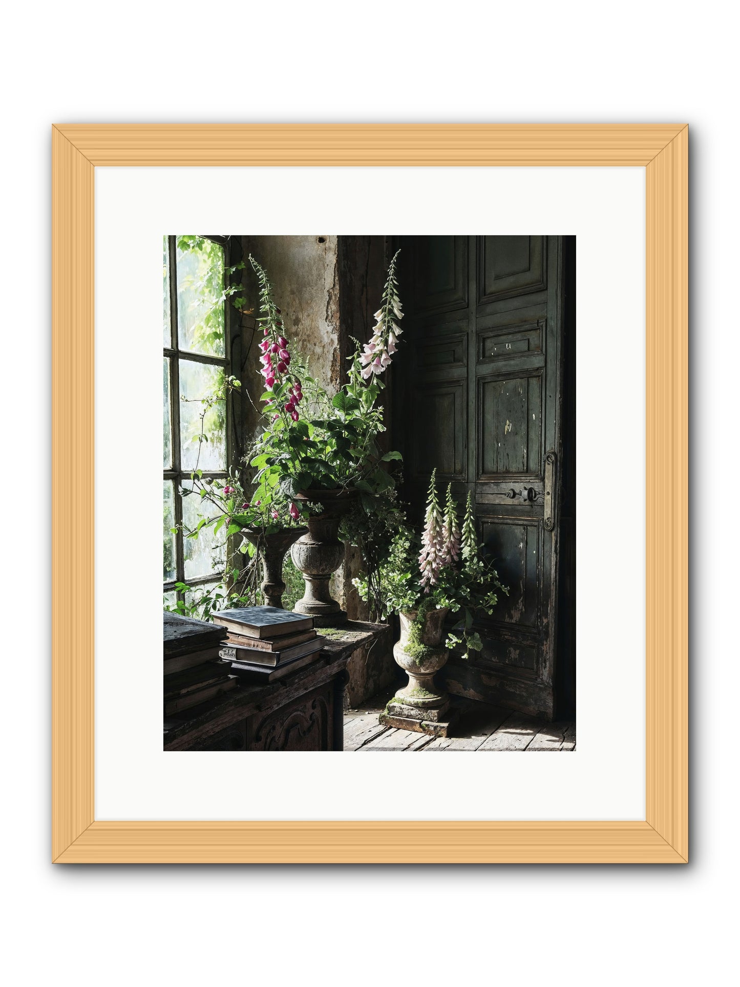 Spires -- Framed Print - Natural 12x15
