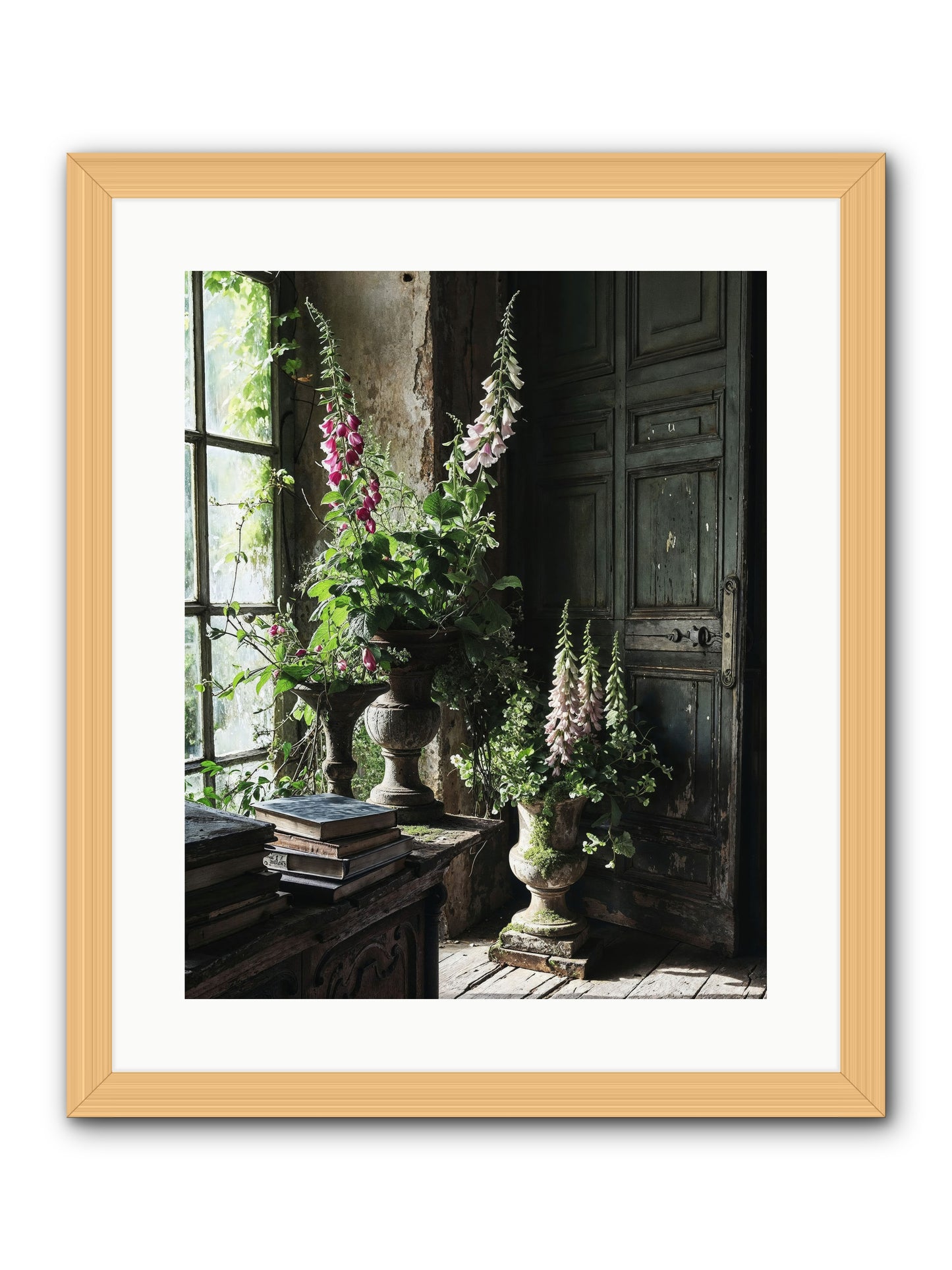 Spires -- Framed Print - Natural 16x20