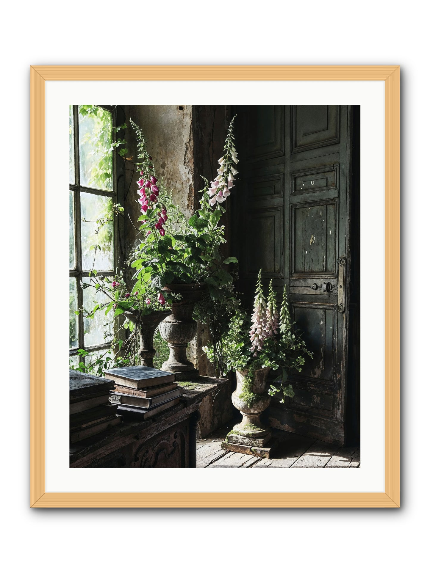 Spires -- Framed Print - Natural 24x30