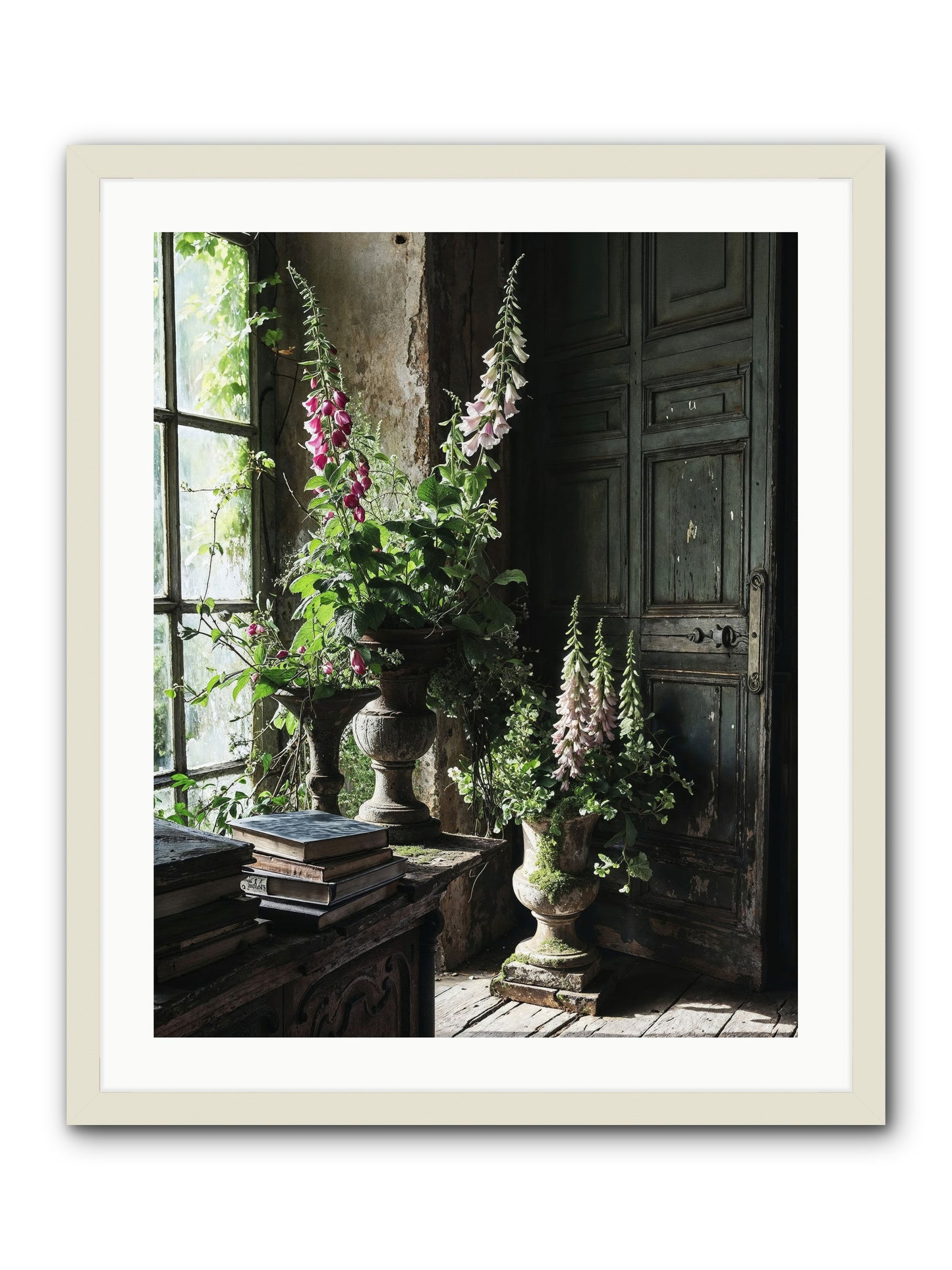 Spires -- Framed Print - White 24x30