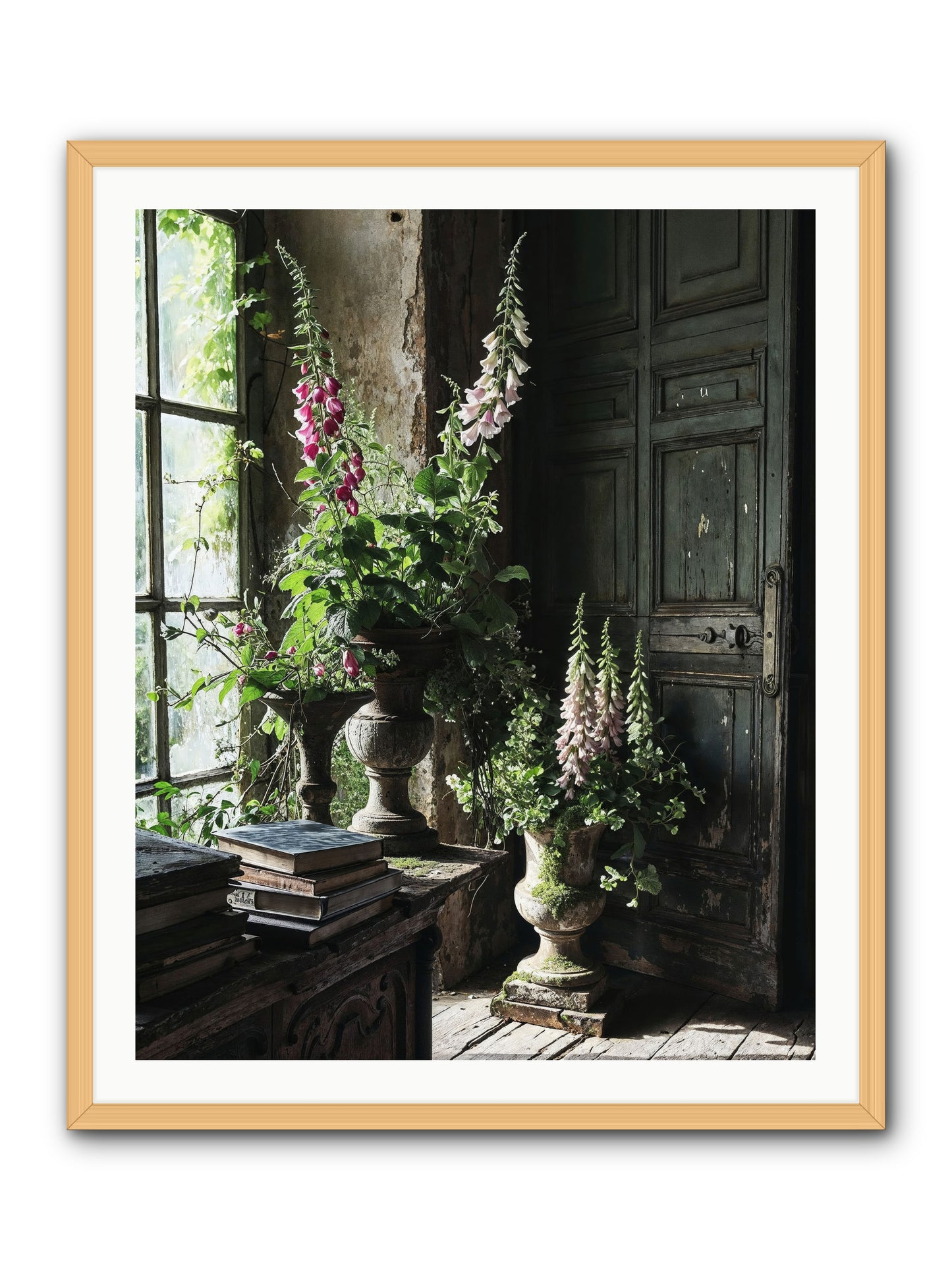 Spires -- Framed Print - Natural 32x40