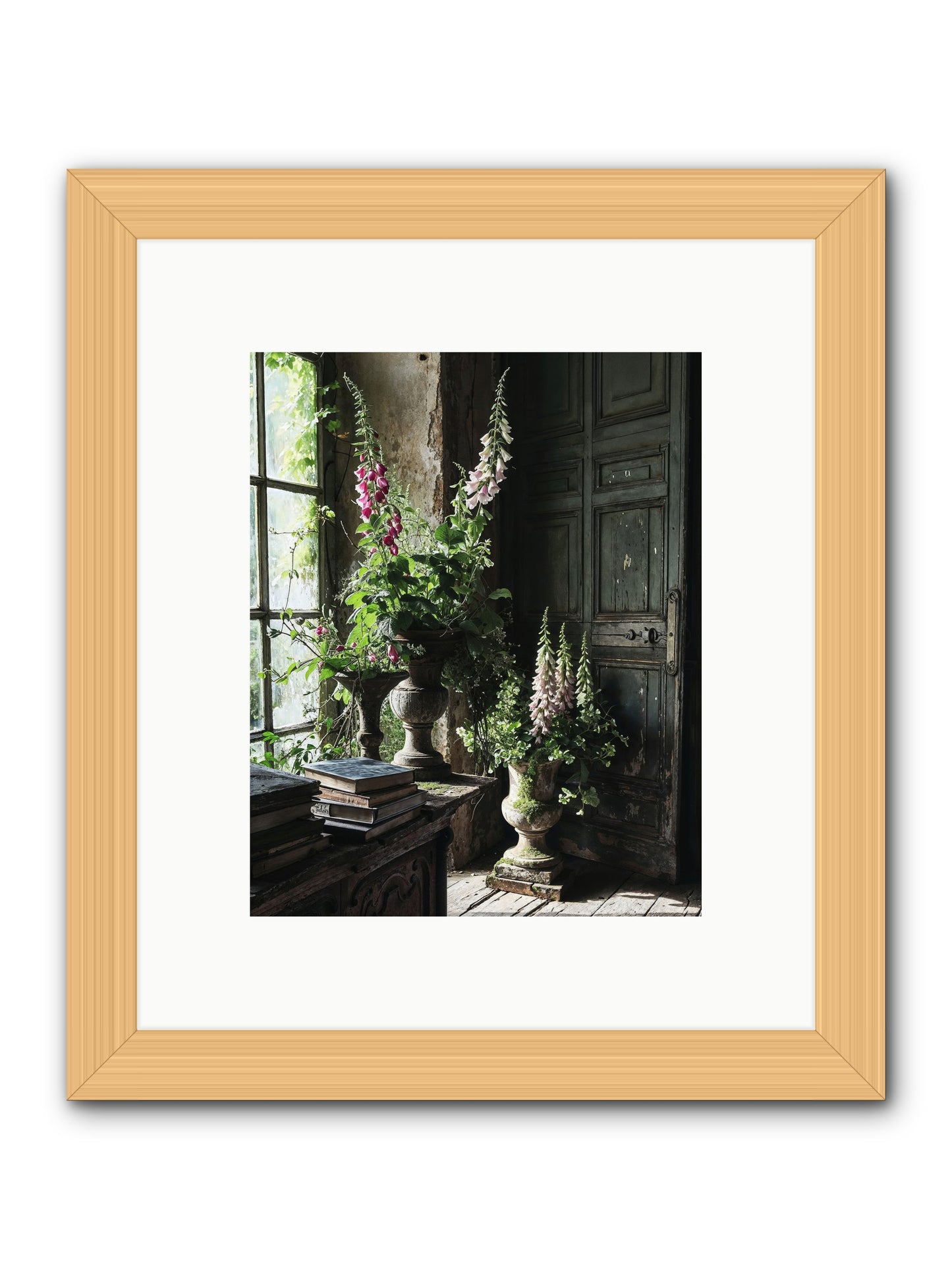 Spires -- Framed Print - Natural 8x10