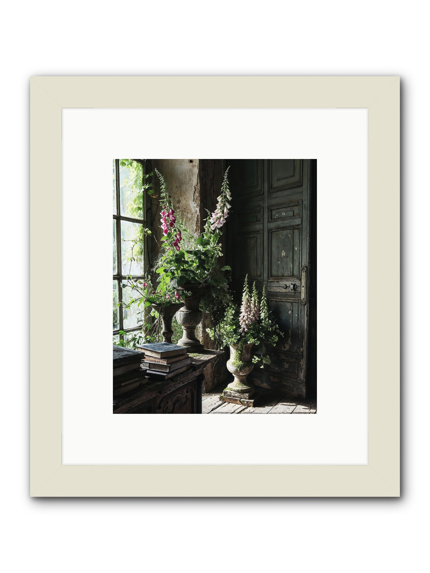 Spires -- Framed Print - White 8x10