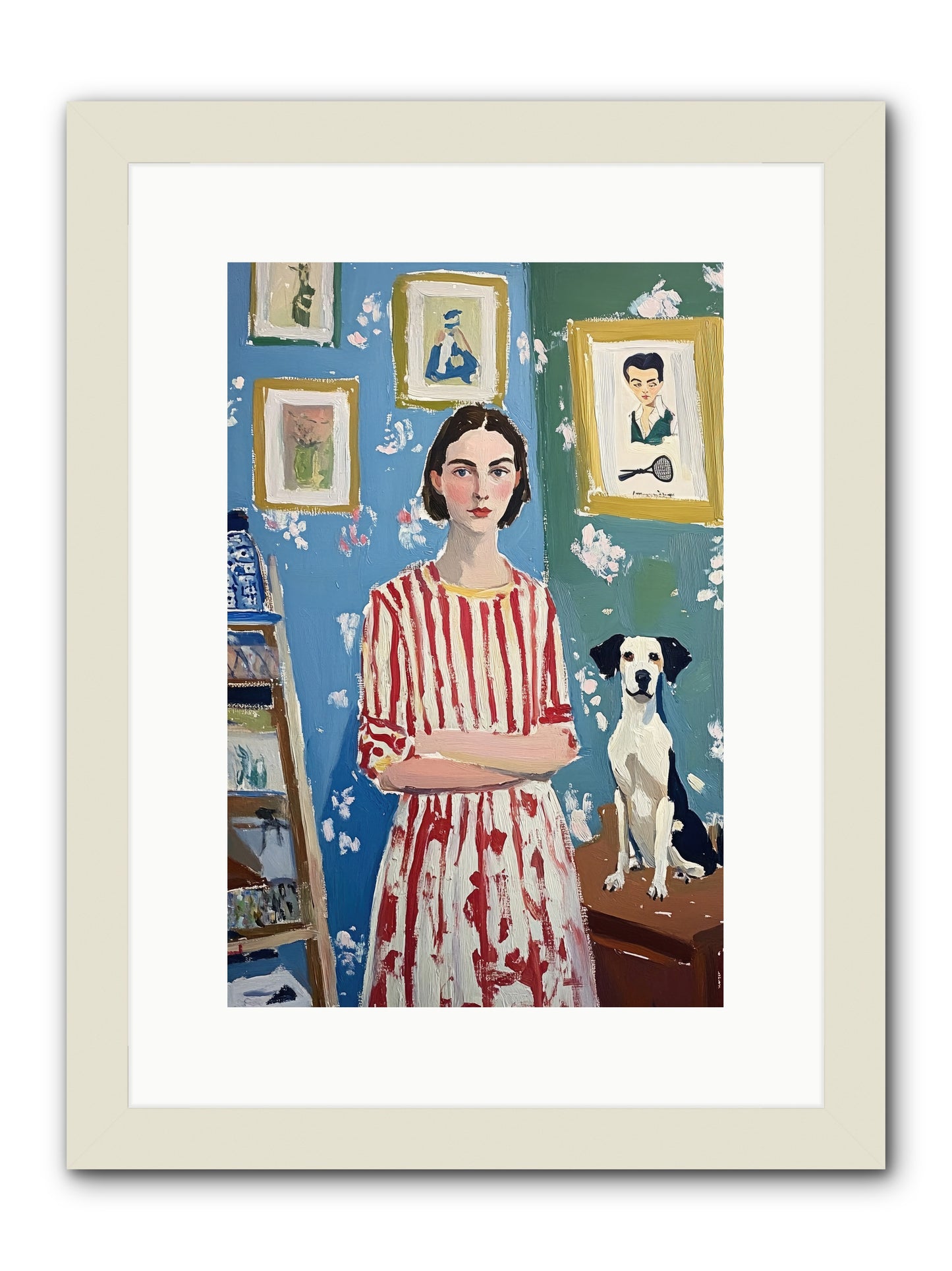 Splendid Trinkets -- Framed Print - White 10x15