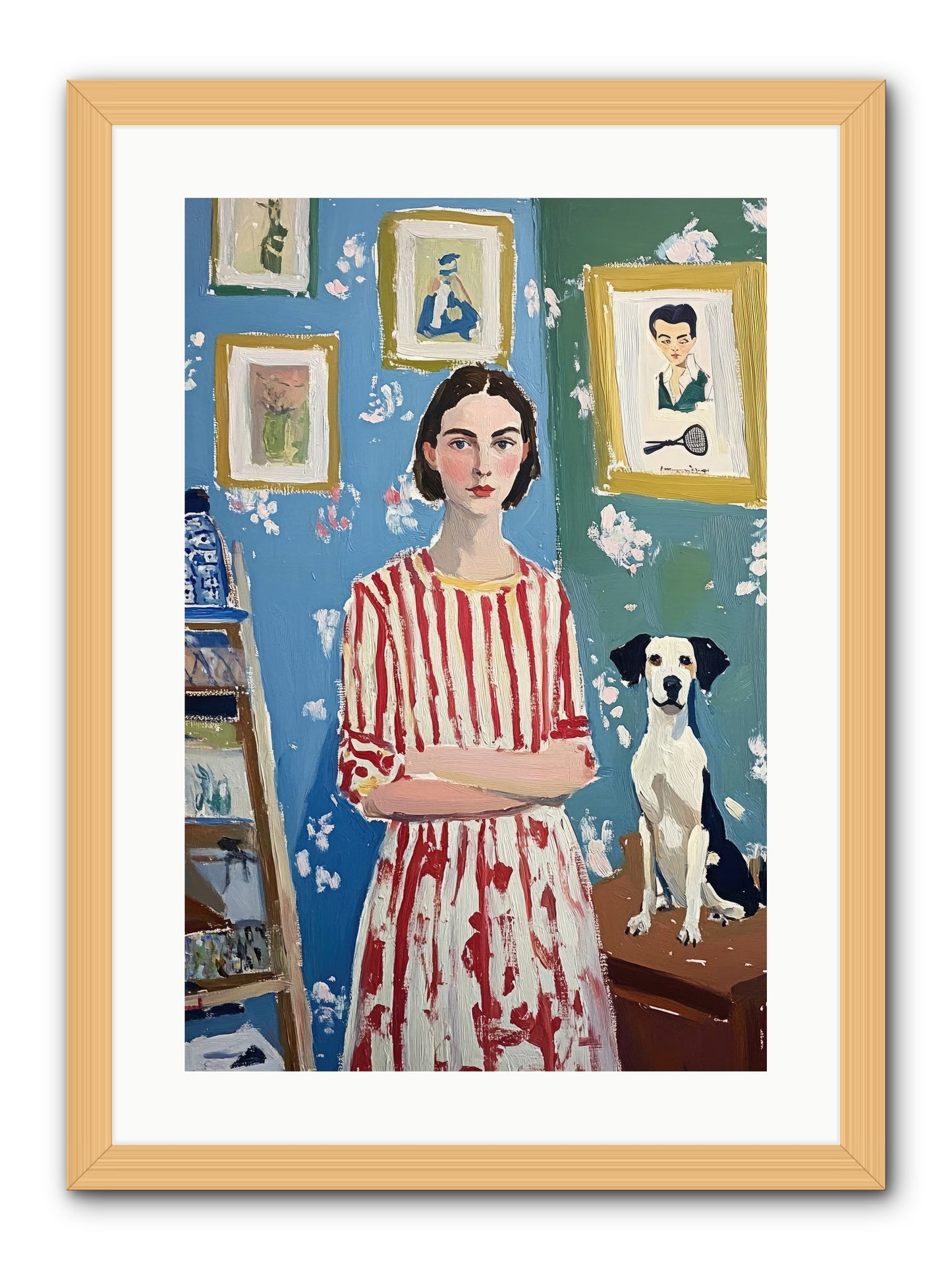 Splendid Trinkets -- Framed Print - Natural 16x24