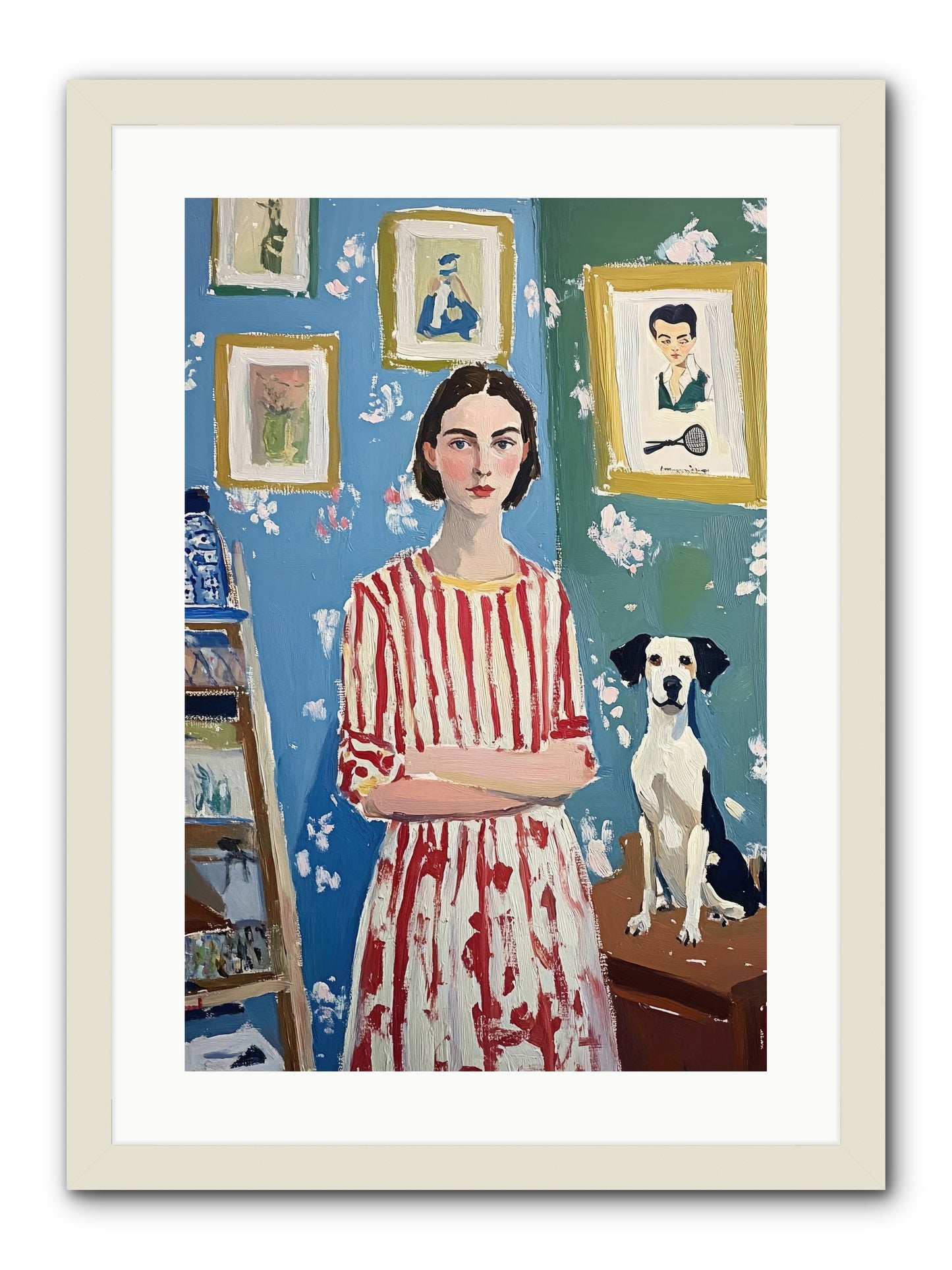 Splendid Trinkets -- Framed Print - White 16x24
