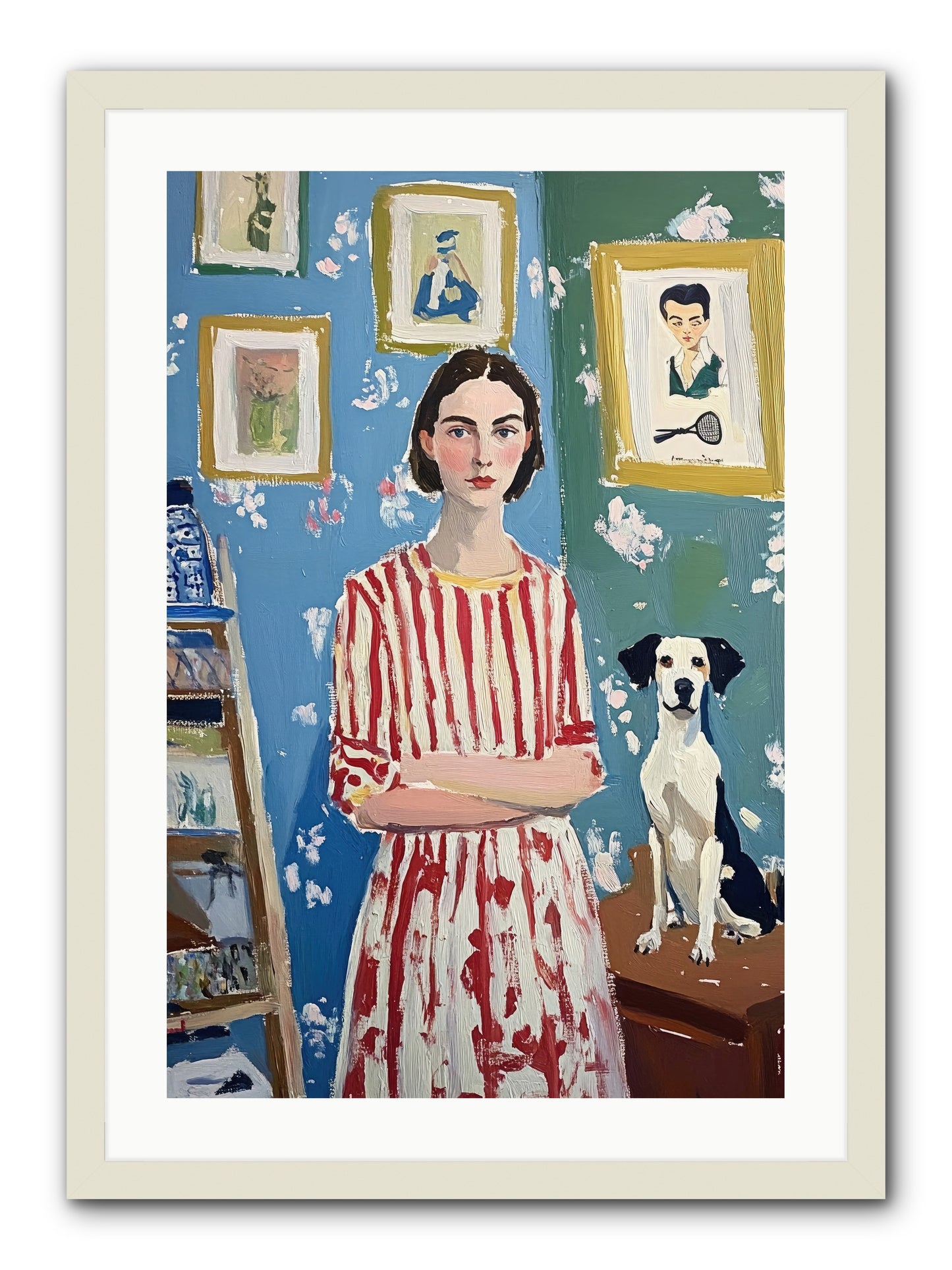 Splendid Trinkets -- Framed Print - White 20x30