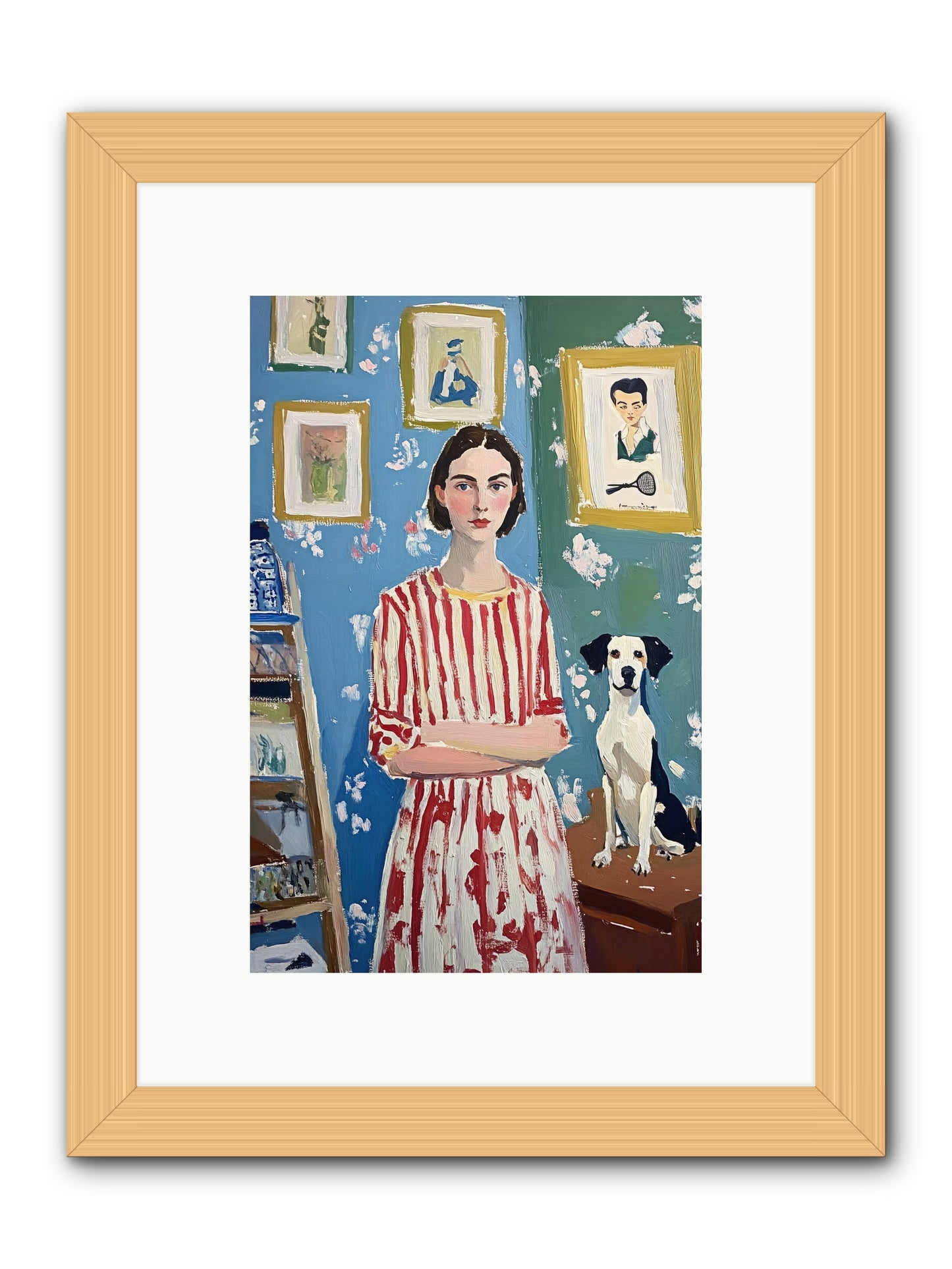 Splendid Trinkets -- Framed Print - Natural 8x12