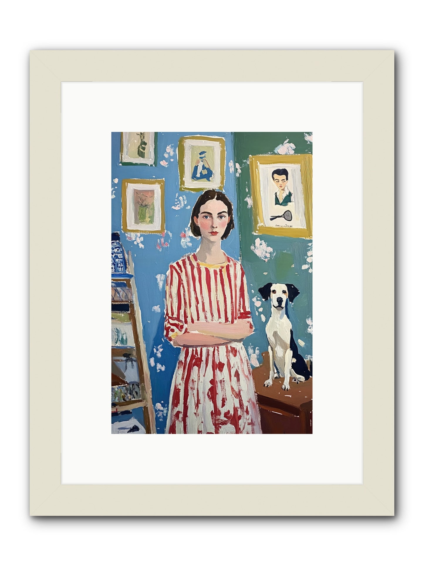 Splendid Trinkets -- Framed Print - White 8x12