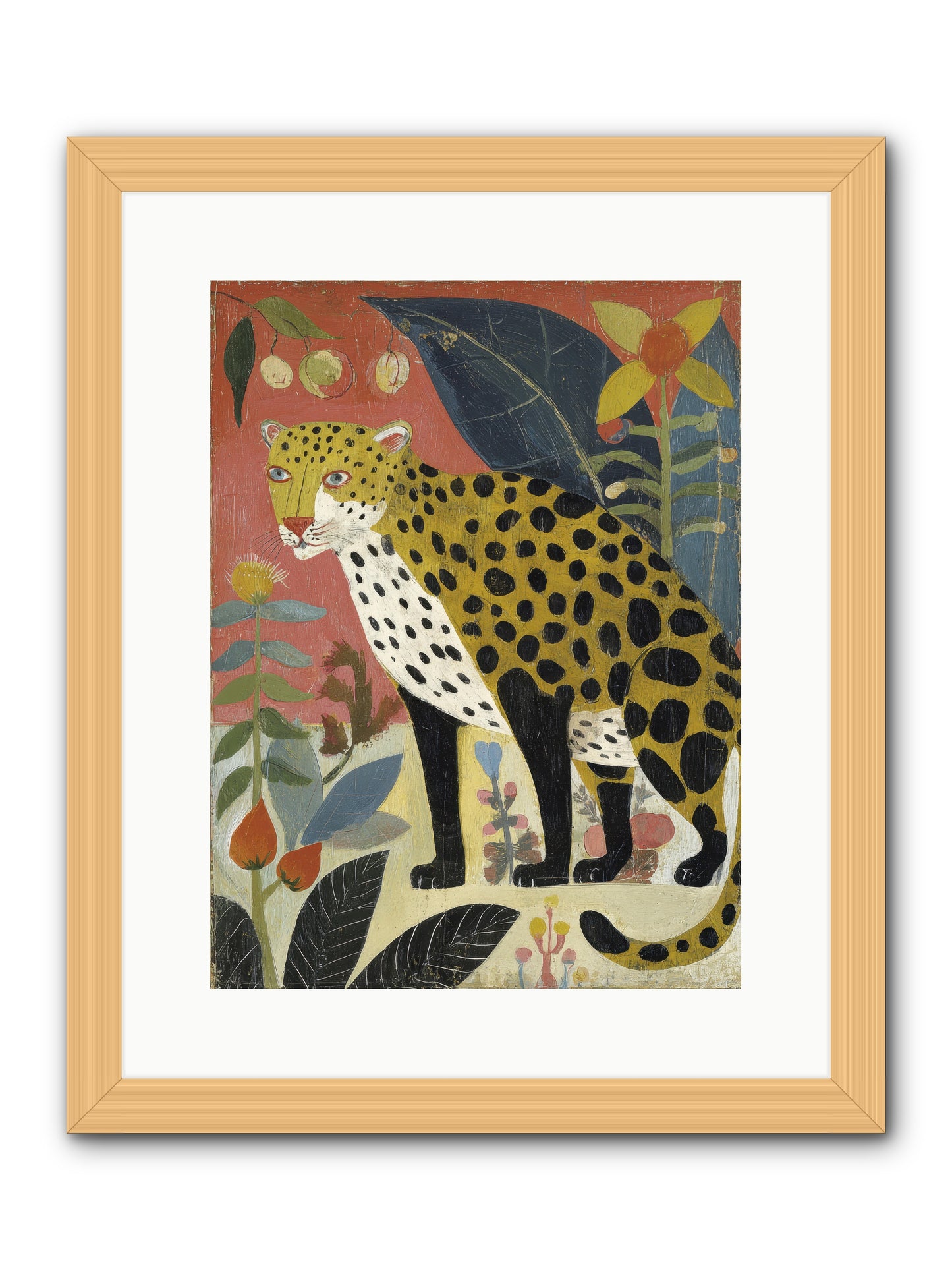 Spots Became an Obsession -- Framed Print - Natural 12x16