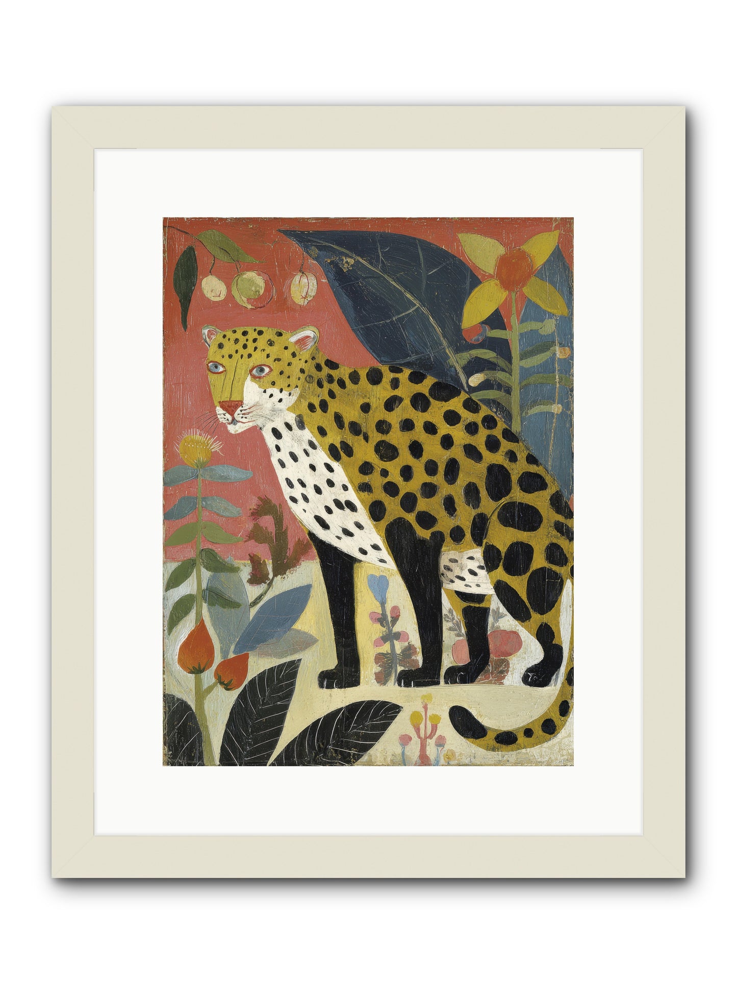 Spots Became an Obsession -- Framed Print - White 12x16