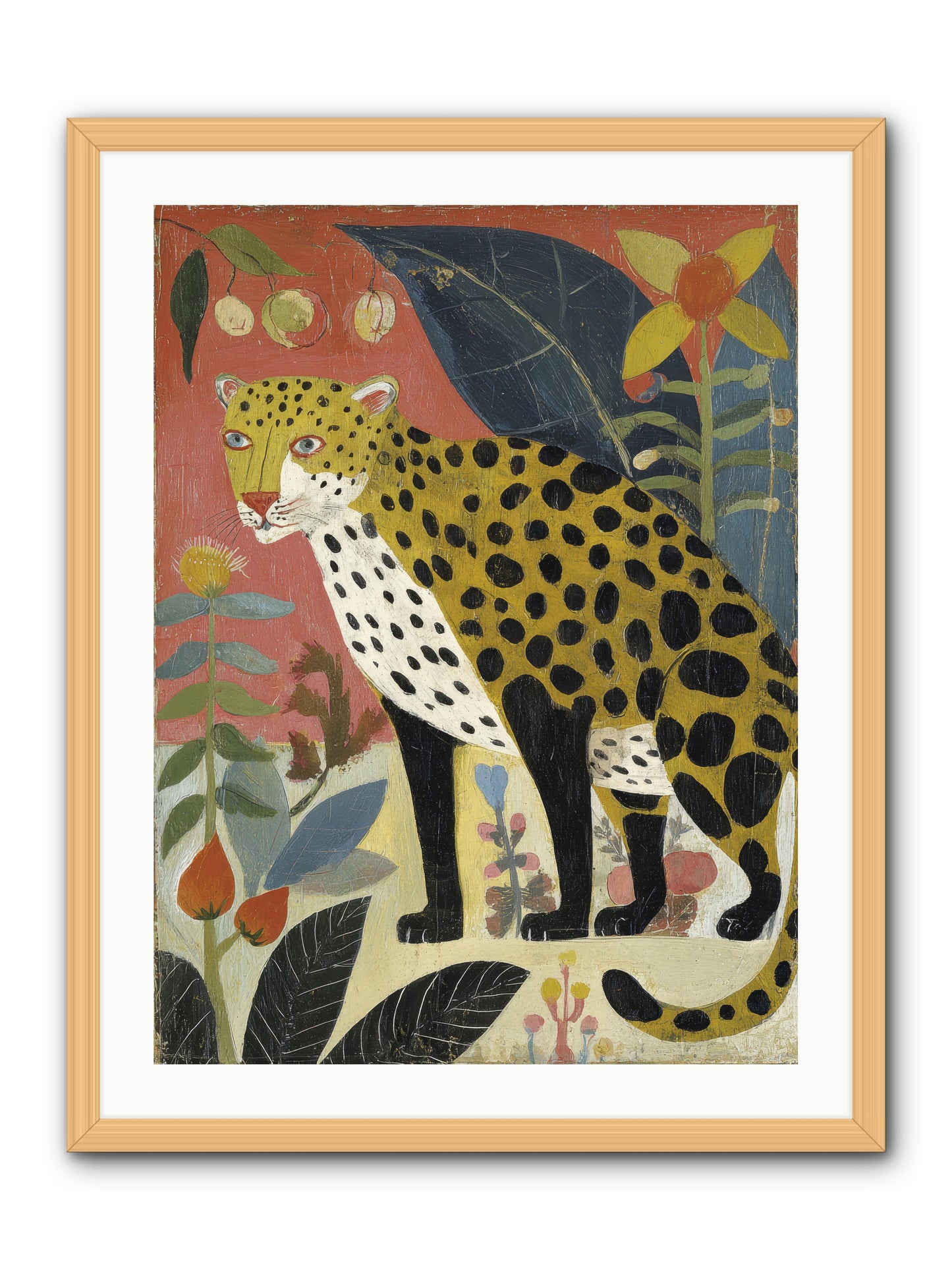 Spots Became an Obsession -- Framed Print - Natural 24x32