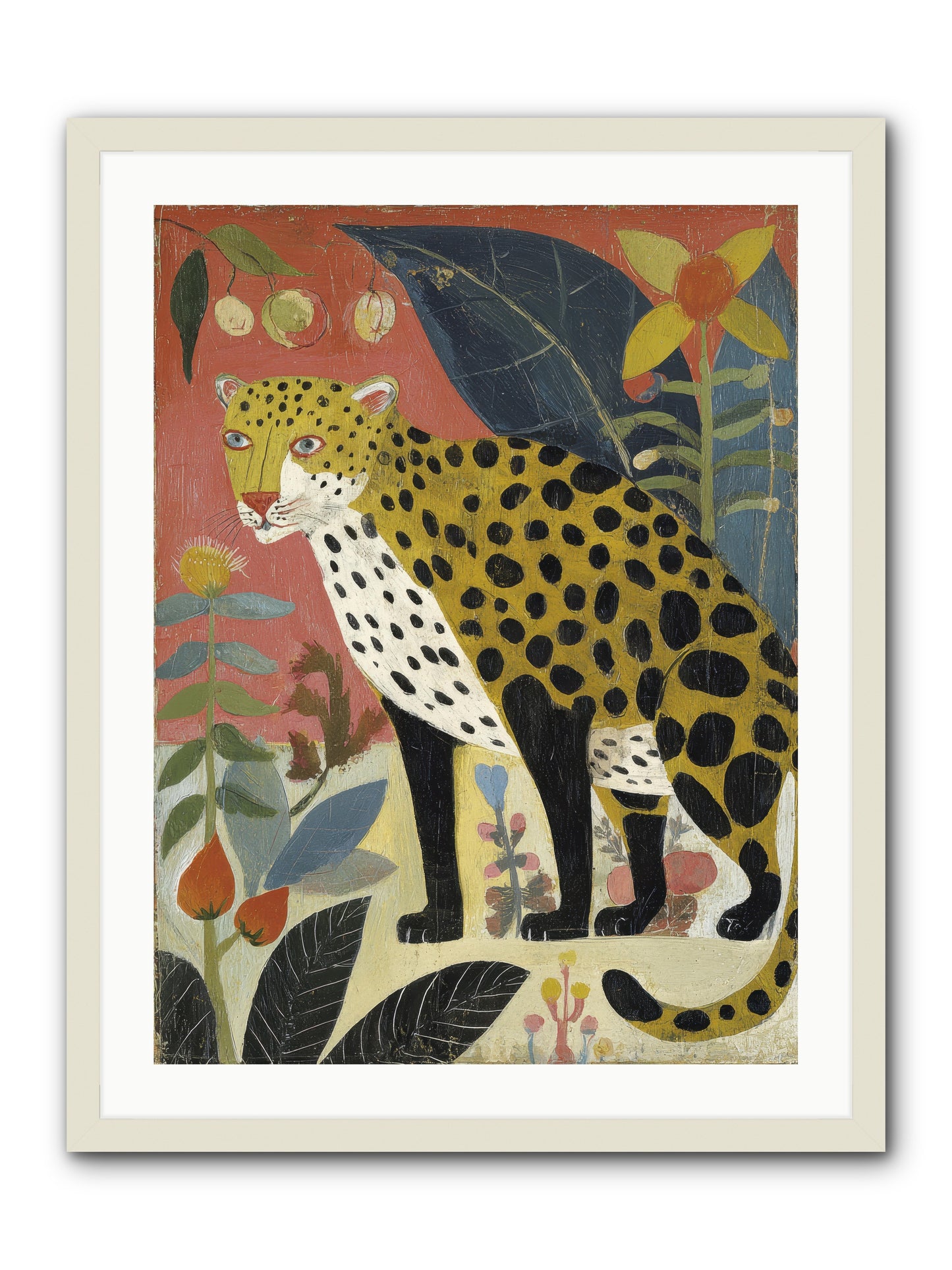 Spots Became an Obsession -- Framed Print - White 24x32