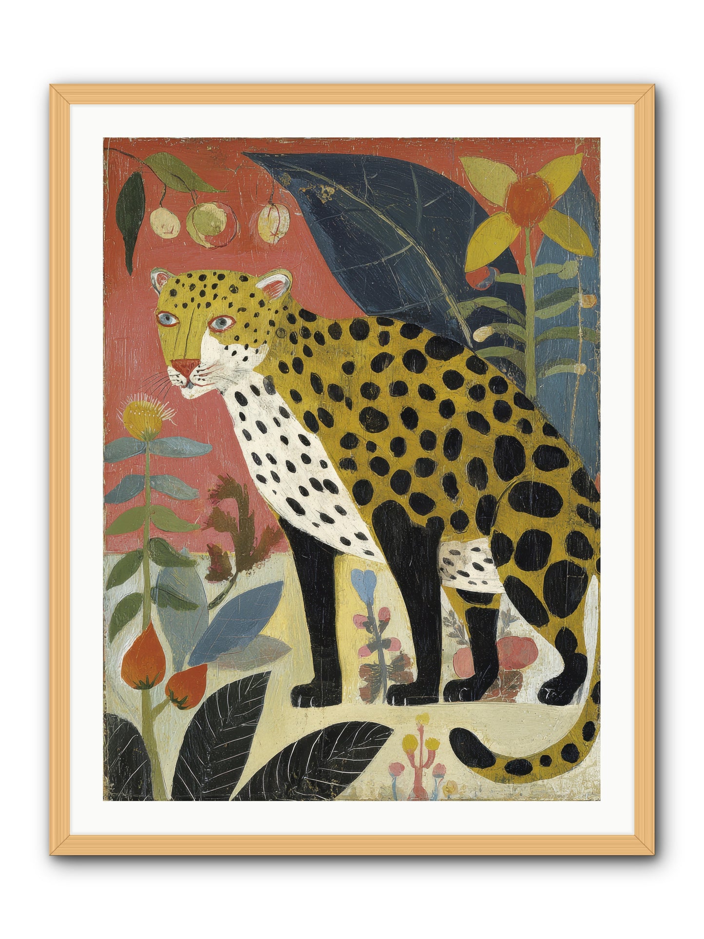 Spots Became an Obsession -- Framed Print - Natural 30x40