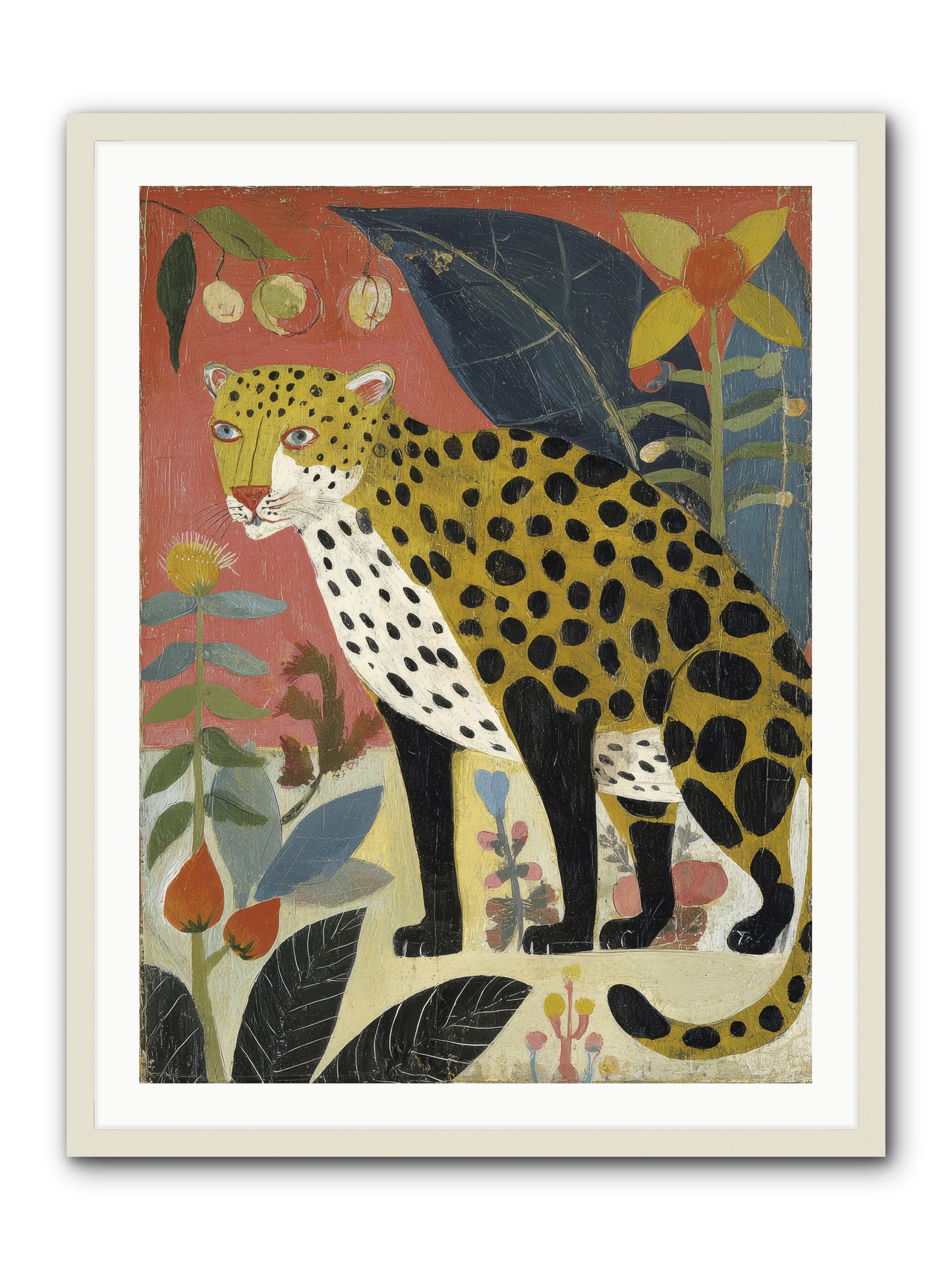 Spots Became an Obsession -- Framed Print - White 30x40